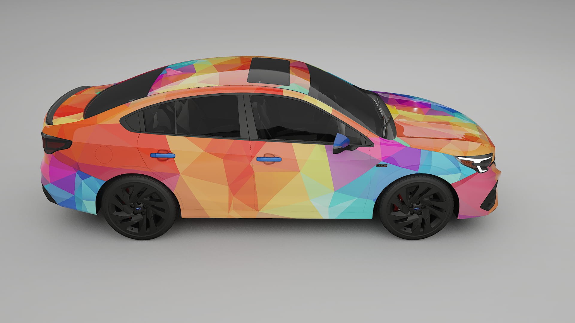 Subaru Legacy BW VECTOR VIBE – Ontworpen Wrap PPF Kit van Printbaar Polyurethaanfolie