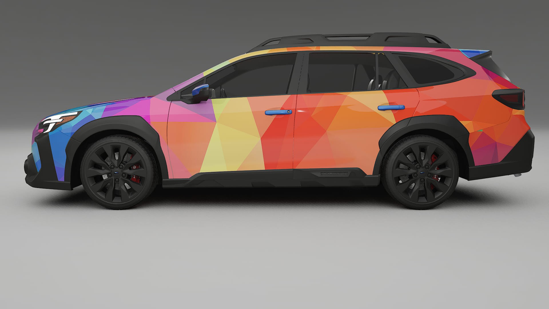 Subaru Outback VI BS facelift LCI VECTOR VIBE – Ontworpen Wrap PPF Kit van Printbaar Polyurethaanfolie