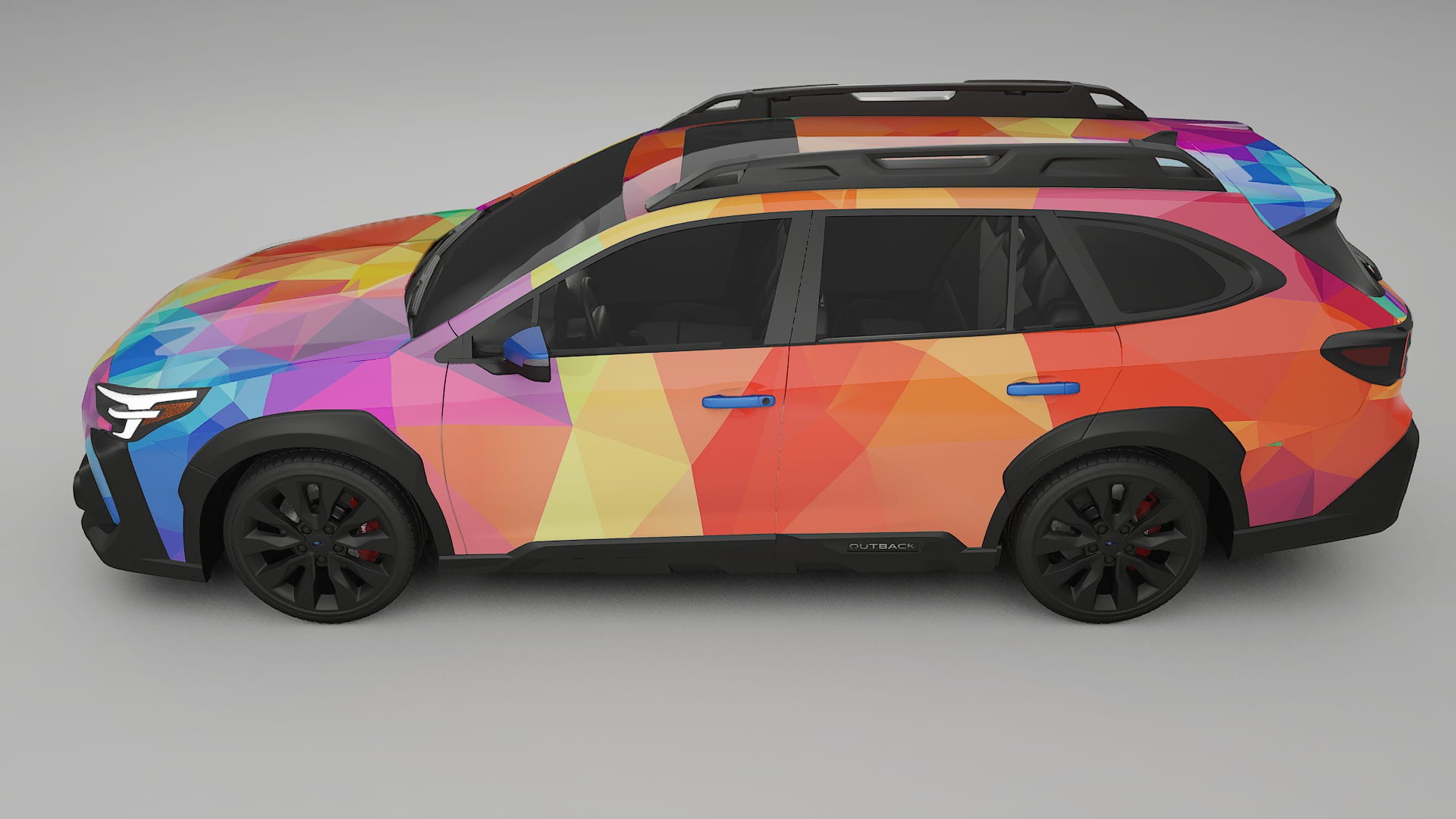 Subaru Outback VI BS facelift LCI VECTOR VIBE – Ontworpen Wrap PPF Kit van Printbaar Polyurethaanfolie