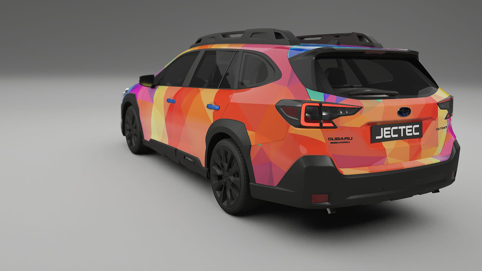 Subaru Outback VI BS facelift LCI VECTOR VIBE – Ontworpen Wrap PPF Kit van Printbaar Polyurethaanfolie