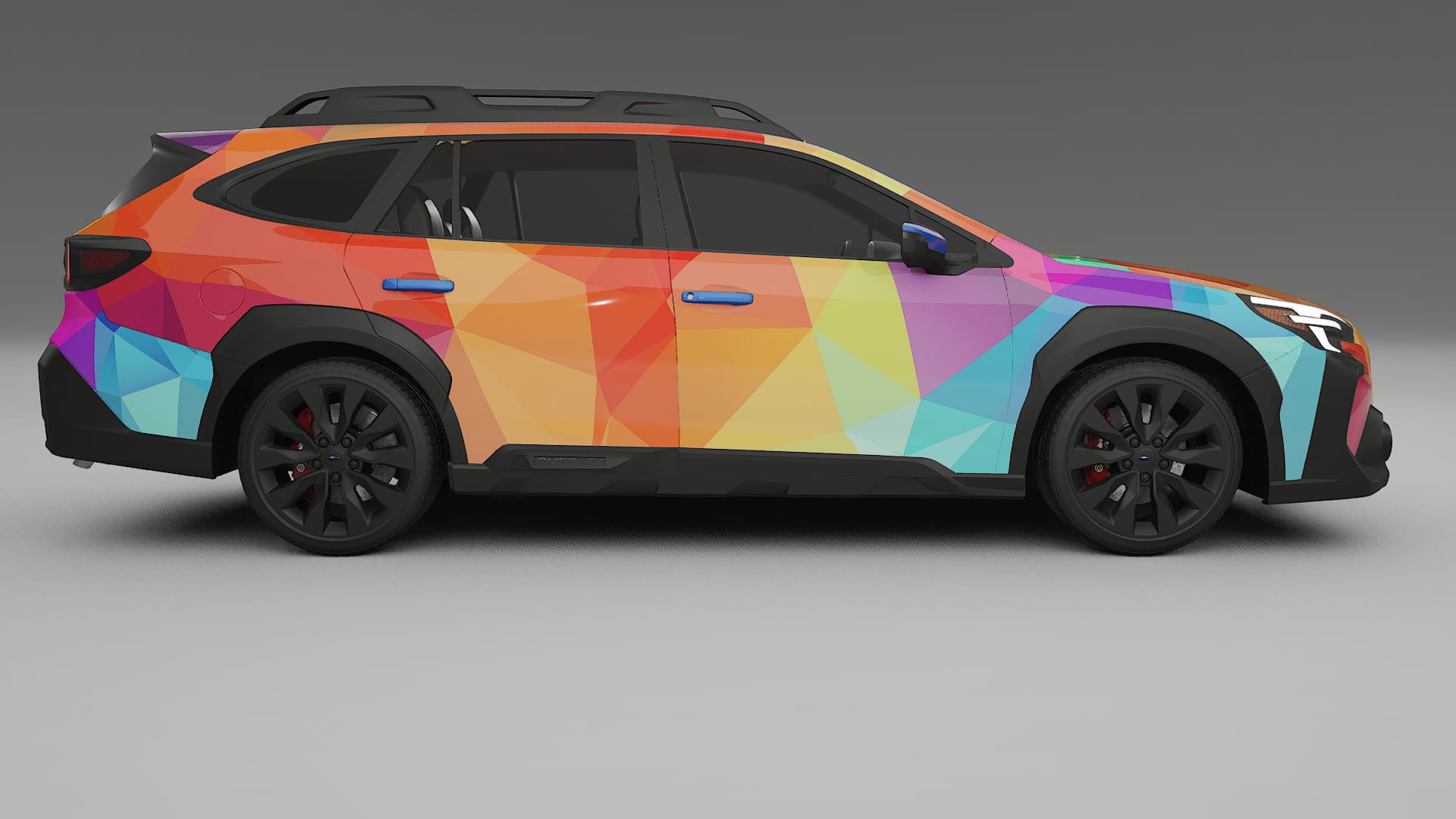 Subaru Outback VI BS facelift LCI VECTOR VIBE – Ontworpen Wrap PPF Kit van Printbaar Polyurethaanfolie