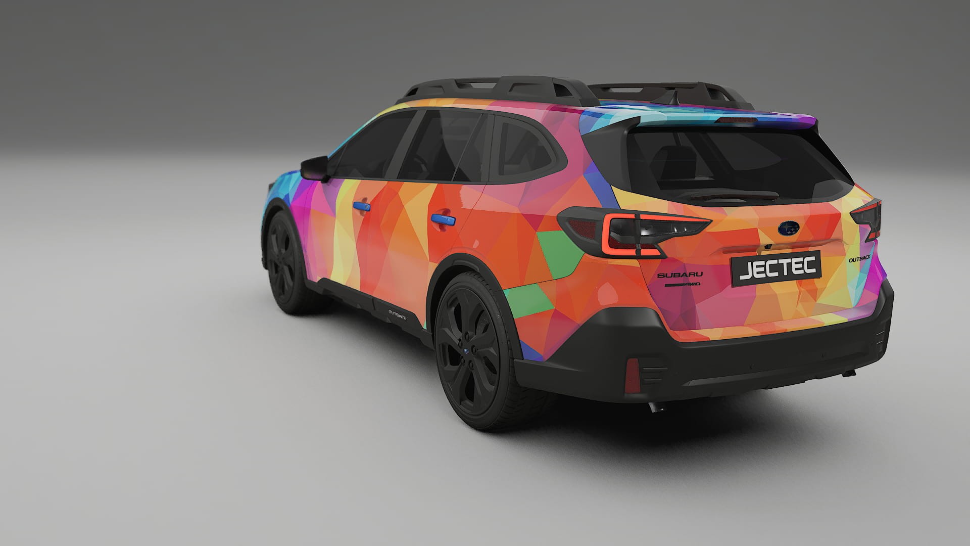 Subaru Outback VI BS prefacelift pre-LCI VECTOR VIBE – Ontworpen Wrap PPF Kit van Printbaar Polyurethaanfolie