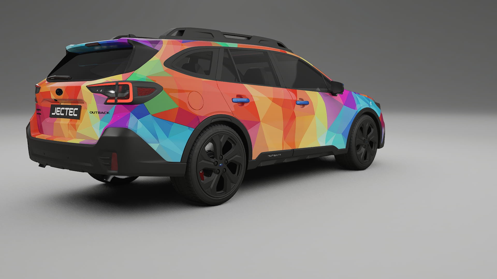 Subaru Outback VI BS prefacelift pre-LCI VECTOR VIBE – Ontworpen Wrap PPF Kit van Printbaar Polyurethaanfolie
