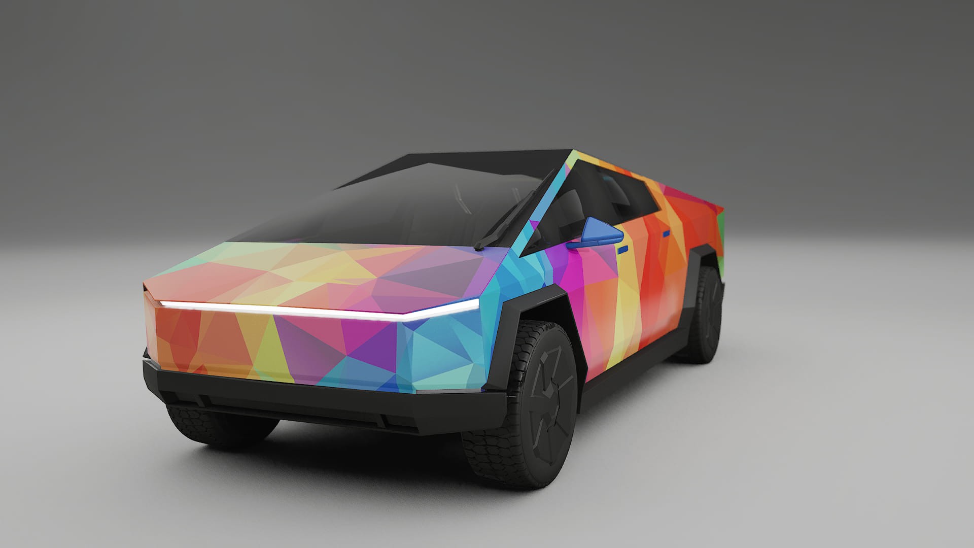 Tesla Cybertruck VECTOR VIBE – Ontworpen Wrap PPF Kit van Printbaar Polyurethaanfolie