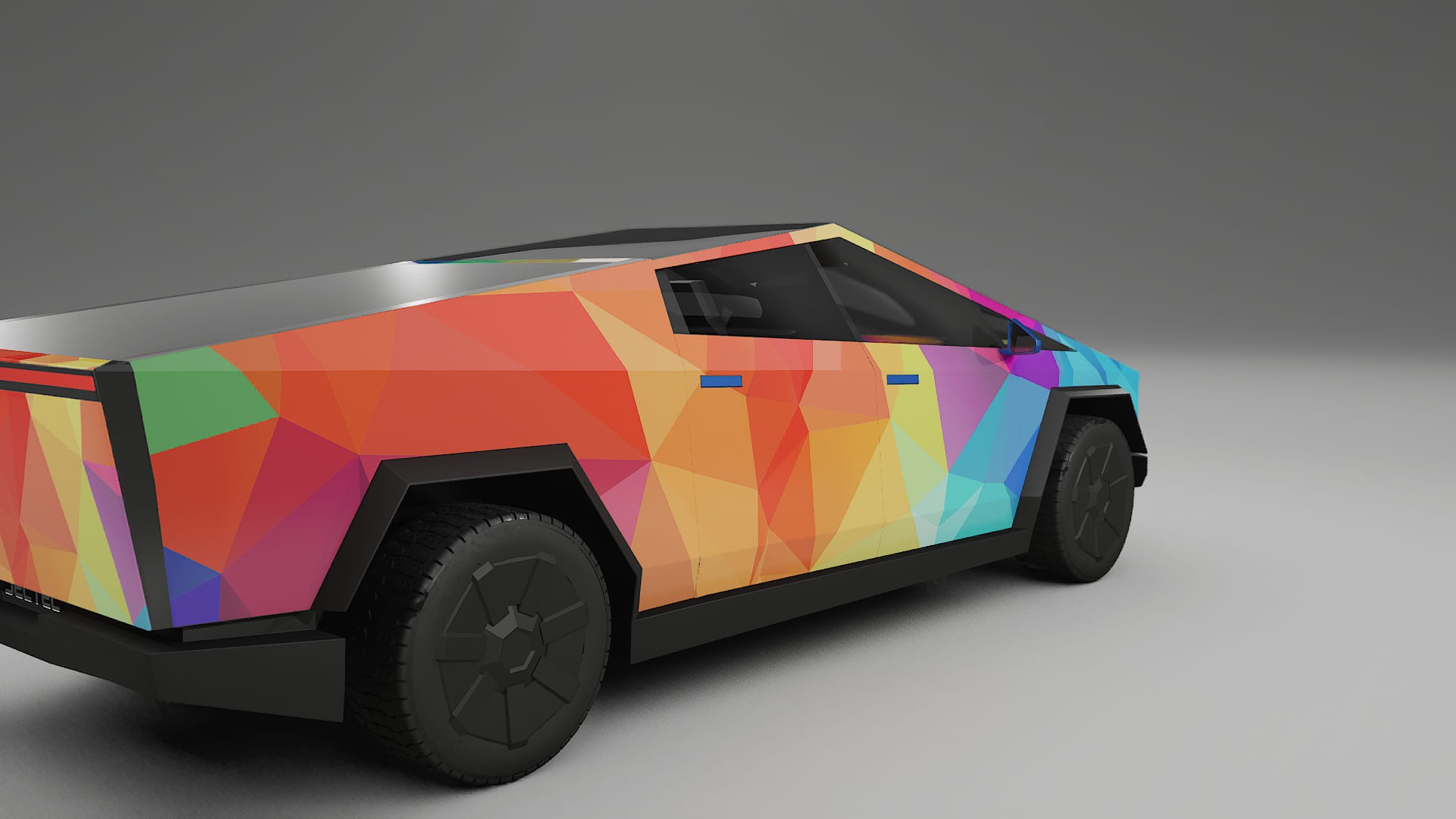 Tesla Cybertruck VECTOR VIBE – Ontworpen Wrap PPF Kit van Printbaar Polyurethaanfolie