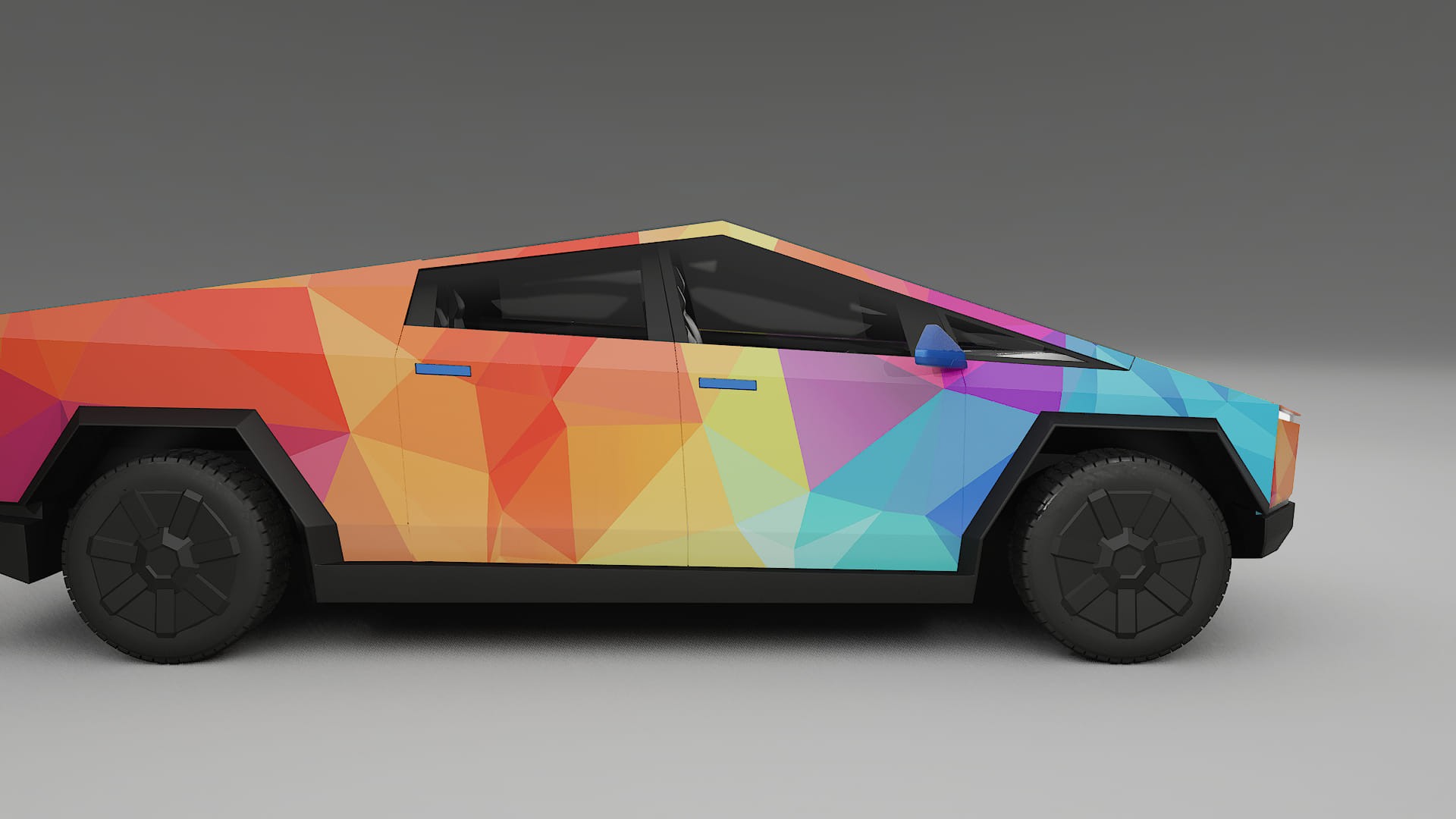 Tesla Cybertruck VECTOR VIBE – Ontworpen Wrap PPF Kit van Printbaar Polyurethaanfolie