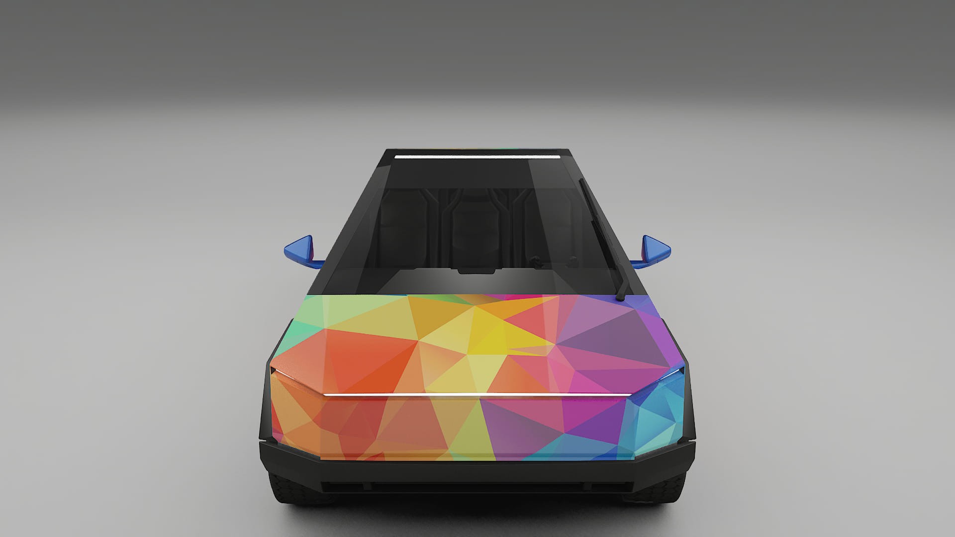 Tesla Cybertruck VECTOR VIBE – Ontworpen Wrap PPF Kit van Printbaar Polyurethaanfolie