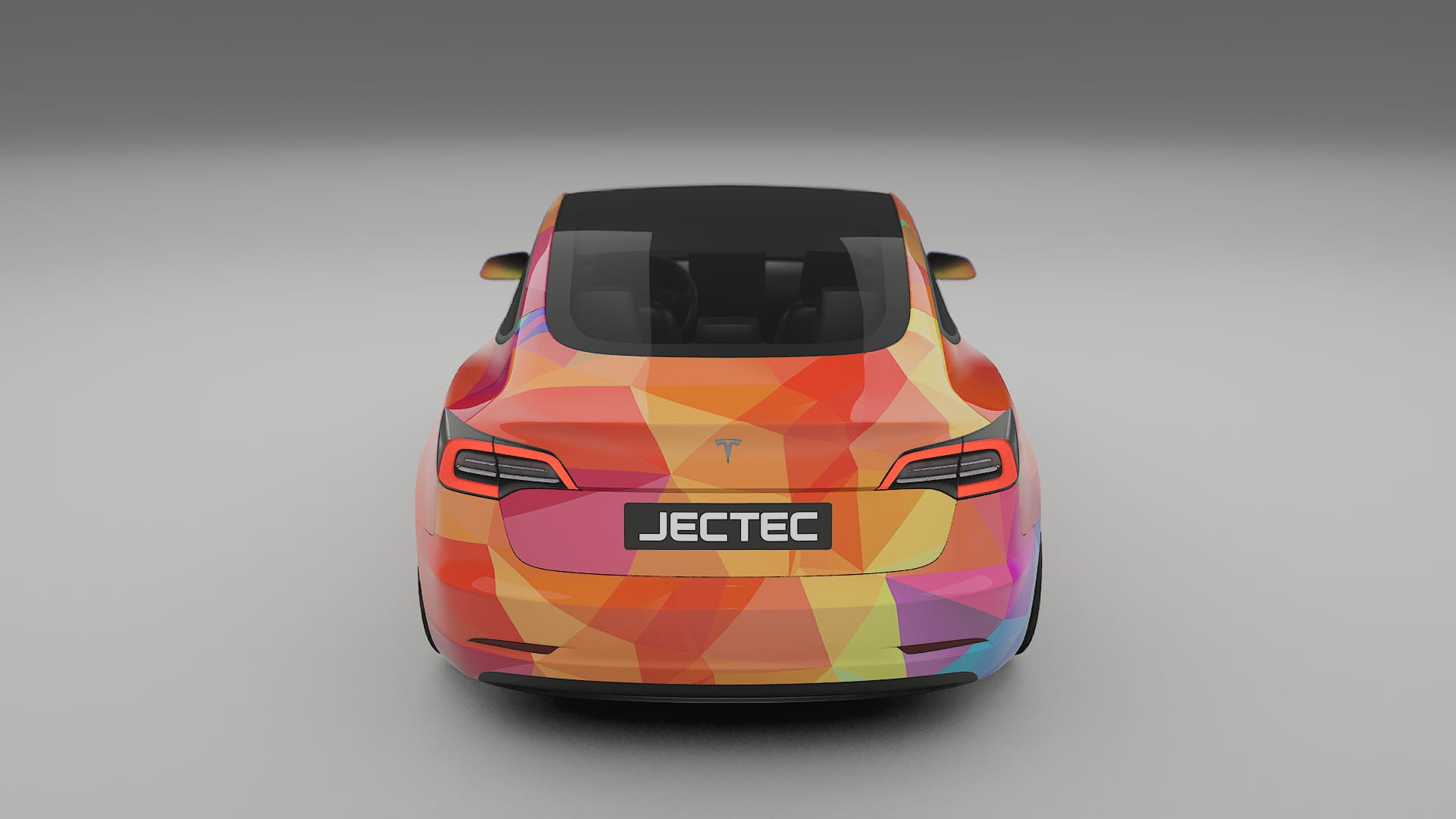 Tesla Model 3 VECTOR VIBE – Ontworpen Wrap PPF Kit van Printbaar Polyurethaanfolie