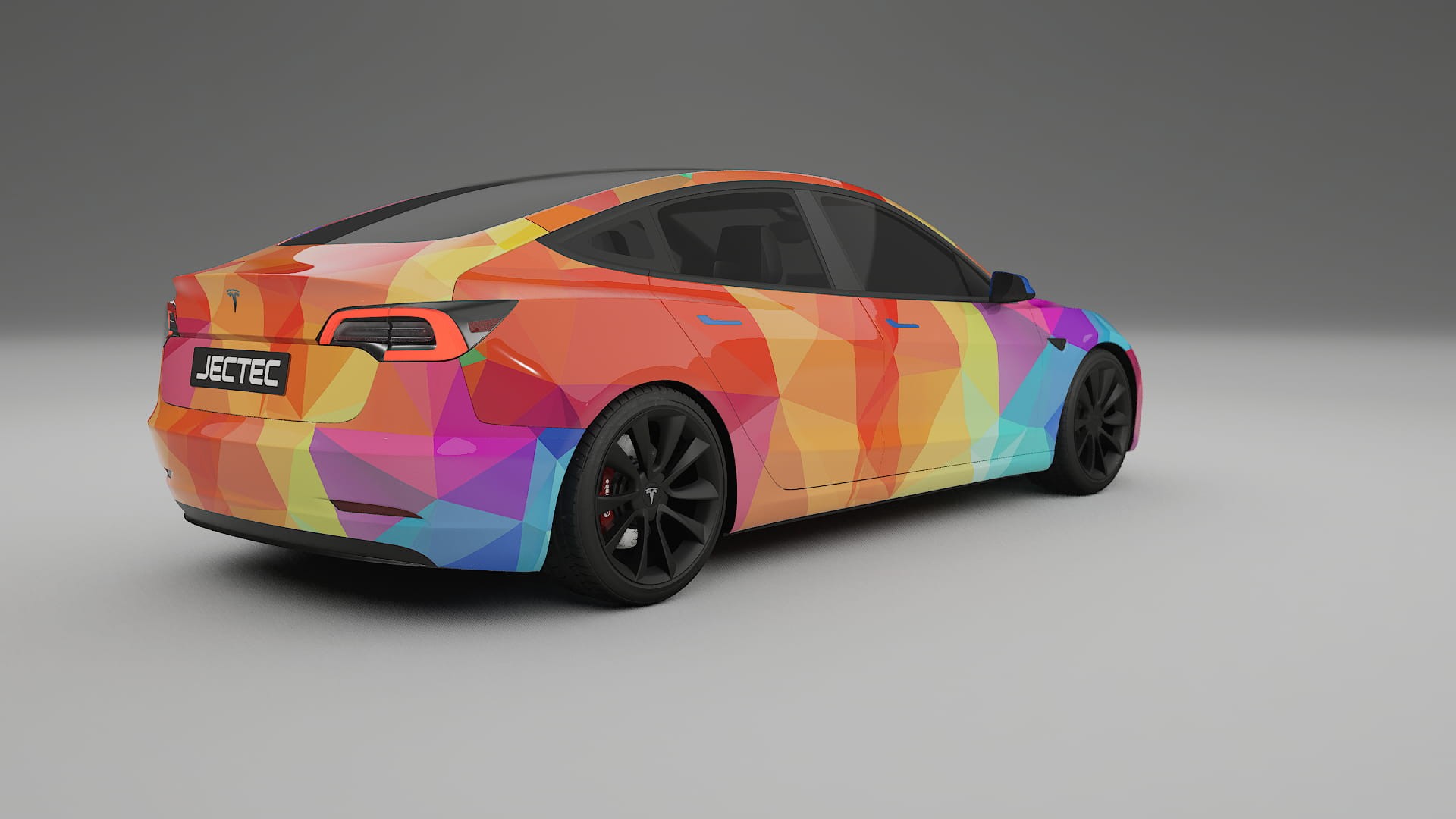 Tesla Model 3 VECTOR VIBE – Ontworpen Wrap PPF Kit van Printbaar Polyurethaanfolie