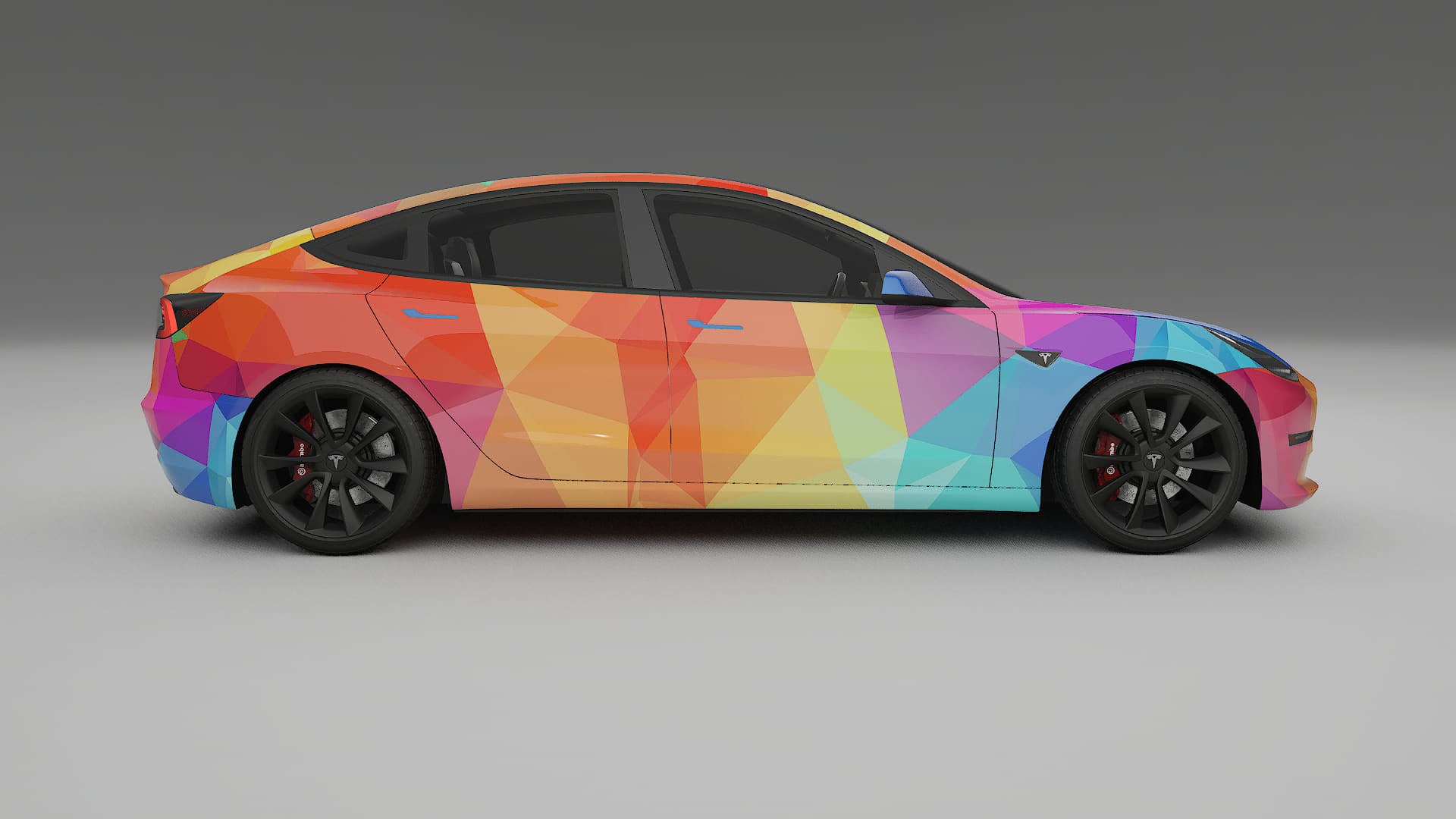 Tesla Model 3 VECTOR VIBE – Ontworpen Wrap PPF Kit van Printbaar Polyurethaanfolie