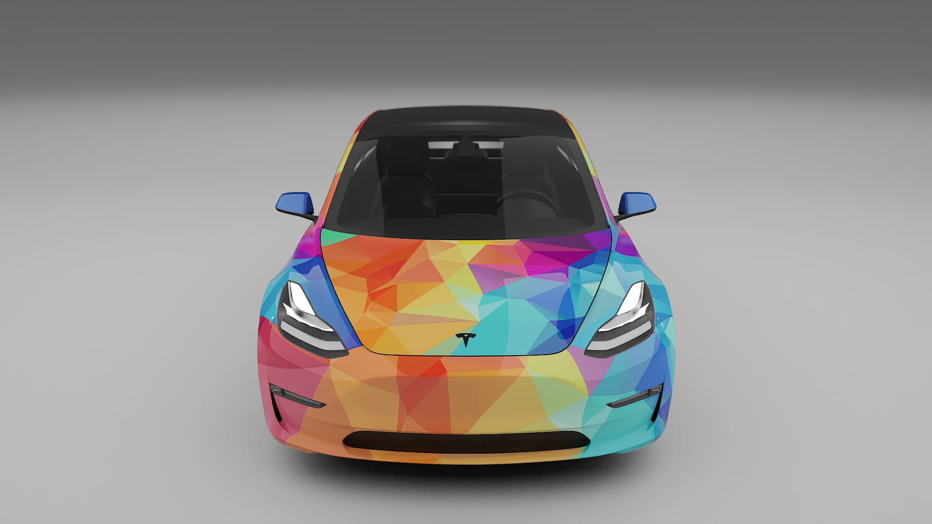 Tesla Model 3 VECTOR VIBE – Ontworpen Wrap PPF Kit van Printbaar Polyurethaanfolie