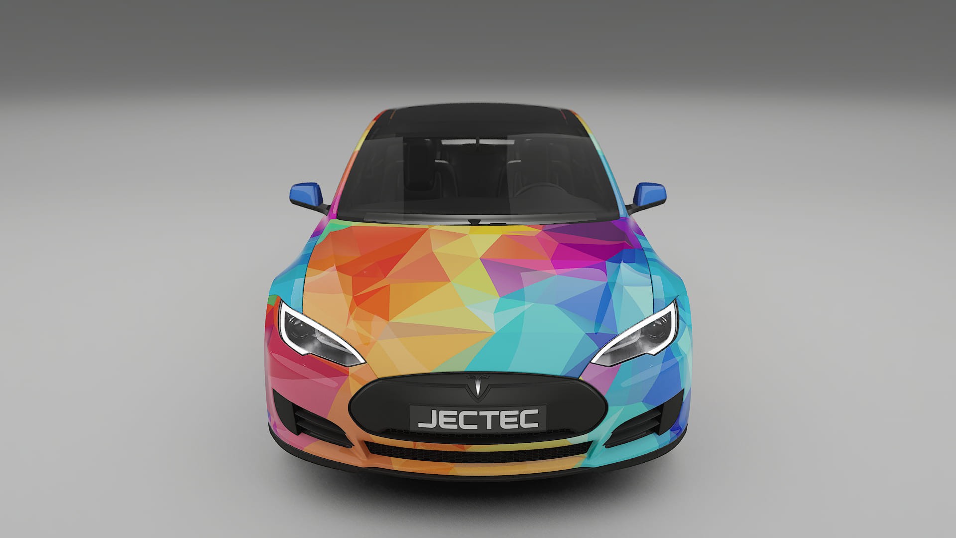 Tesla Model-S VECTOR VIBE – Ontworpen Wrap PPF Kit van Printbaar Polyurethaanfolie