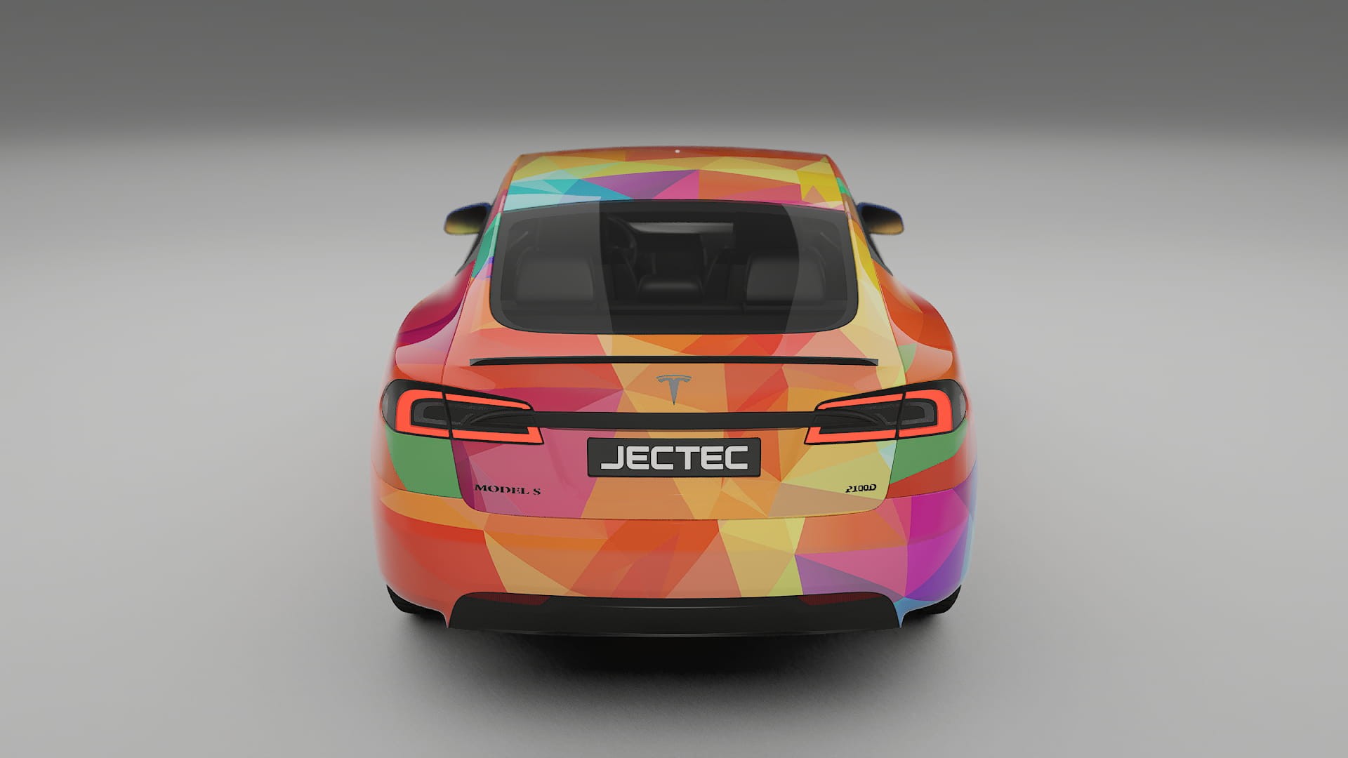Tesla Model-S Refresh VECTOR VIBE – Ontworpen Wrap PPF Kit van Printbaar Polyurethaanfolie