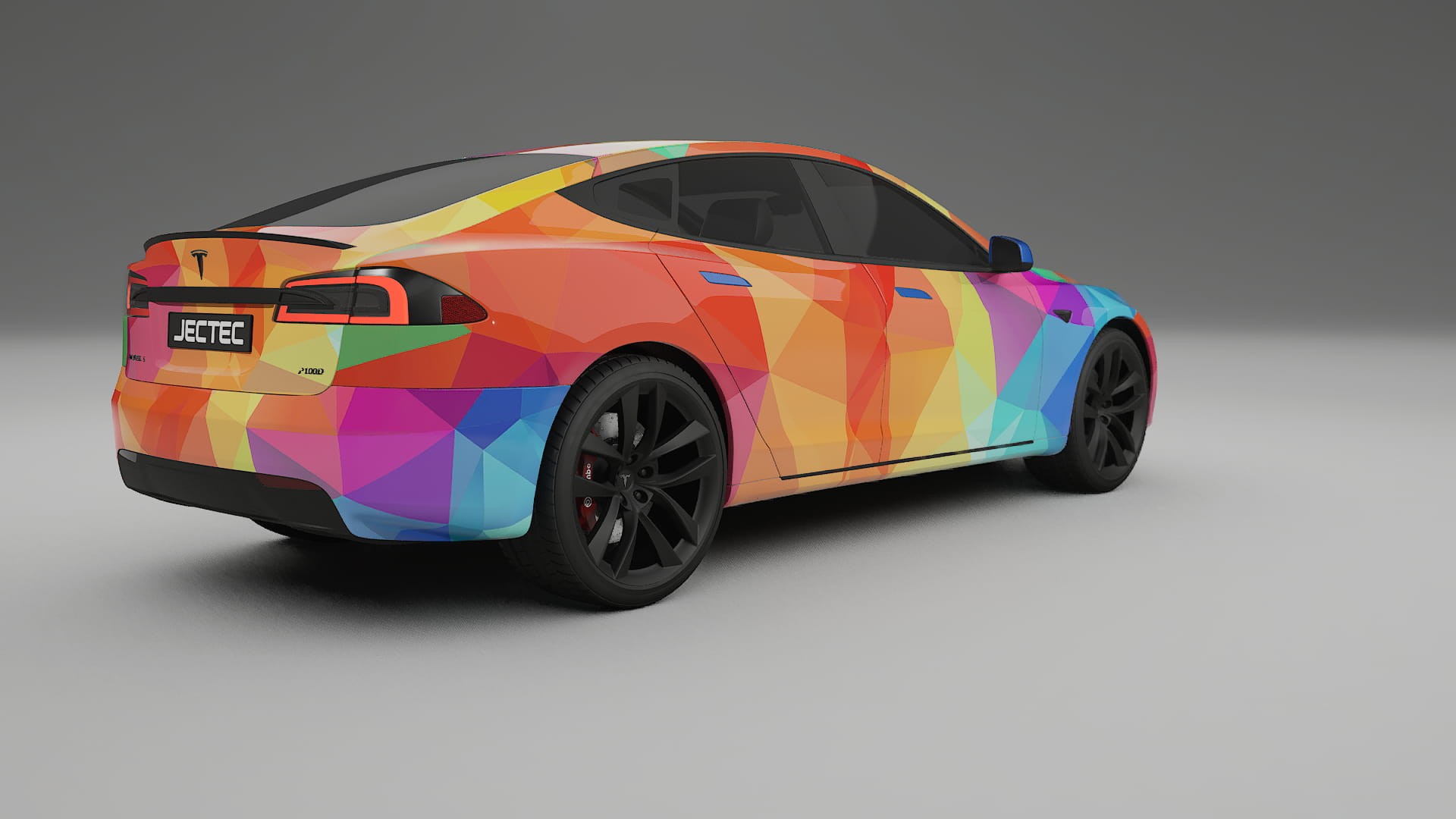 Tesla Model-S Refresh VECTOR VIBE – Ontworpen Wrap PPF Kit van Printbaar Polyurethaanfolie