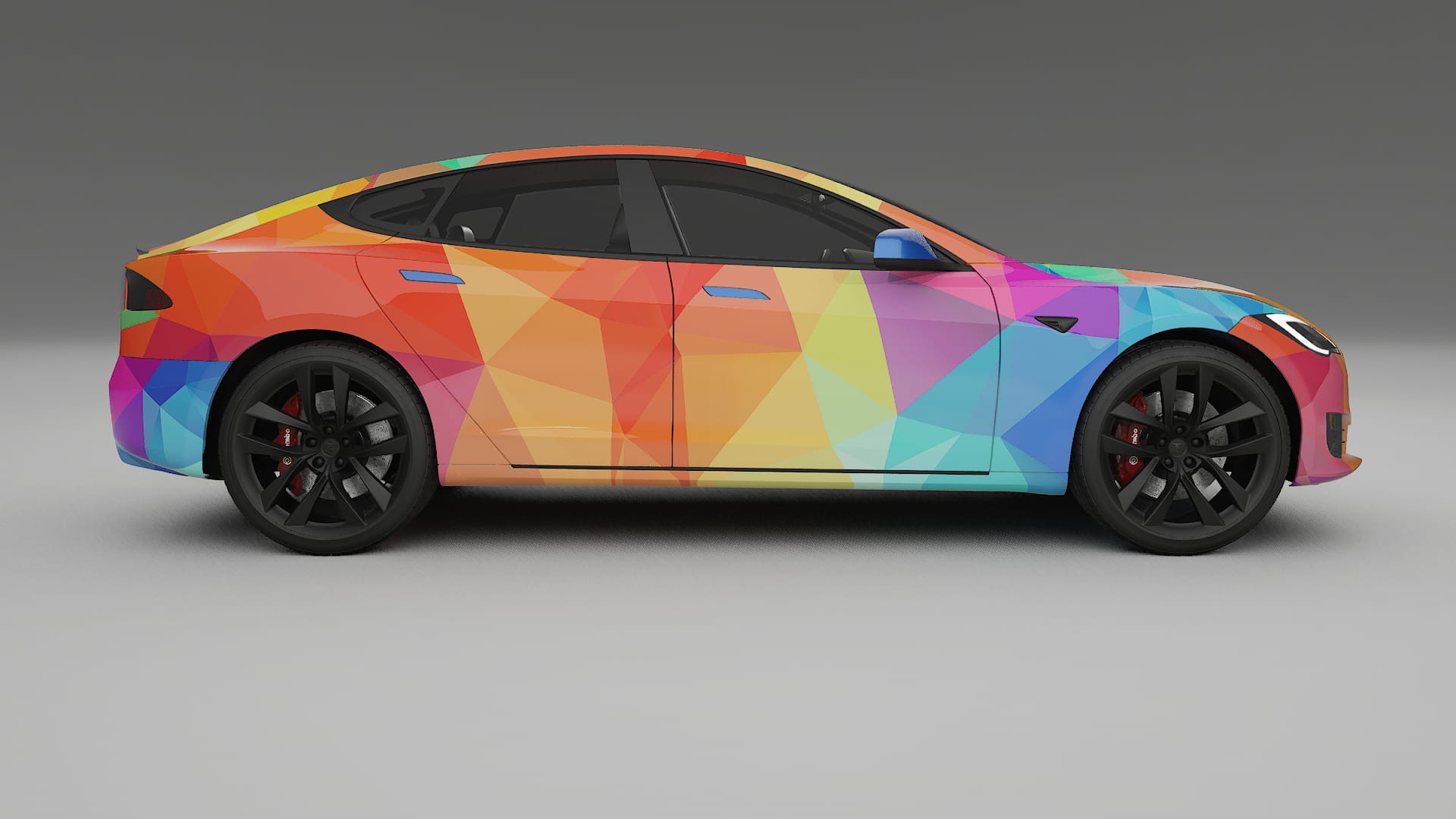 Tesla Model-S Refresh VECTOR VIBE – Ontworpen Wrap PPF Kit van Printbaar Polyurethaanfolie