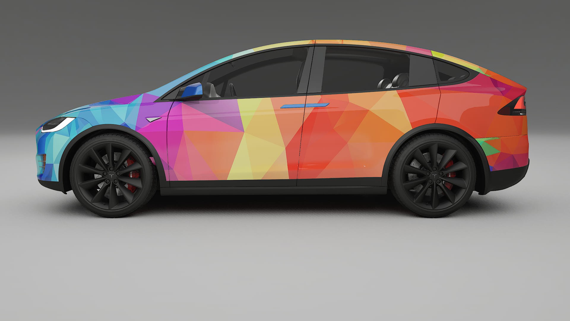 Tesla Model X VECTOR VIBE – Ontworpen Wrap PPF Kit van Printbaar Polyurethaanfolie