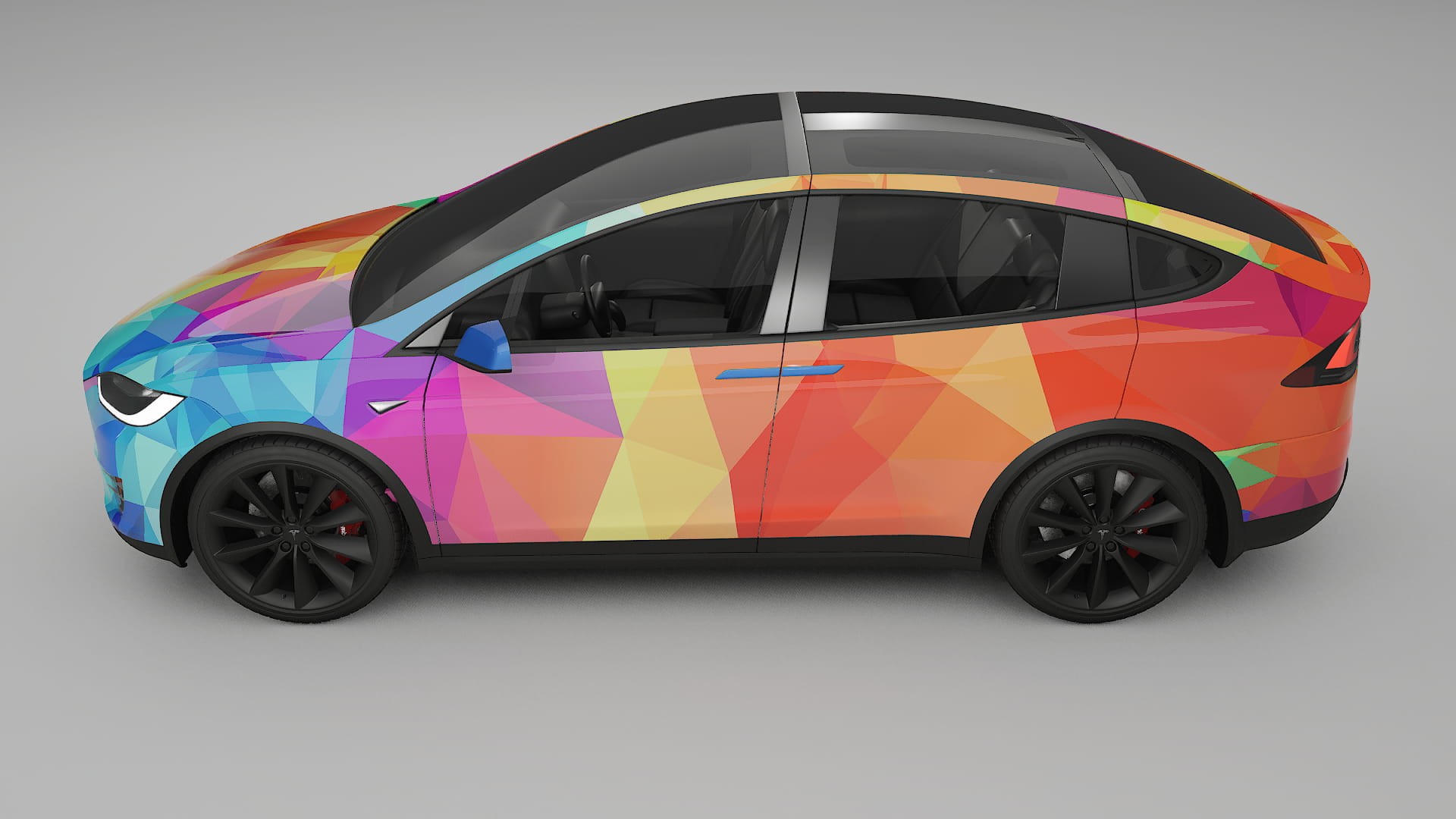 Tesla Model X VECTOR VIBE – Ontworpen Wrap PPF Kit van Printbaar Polyurethaanfolie