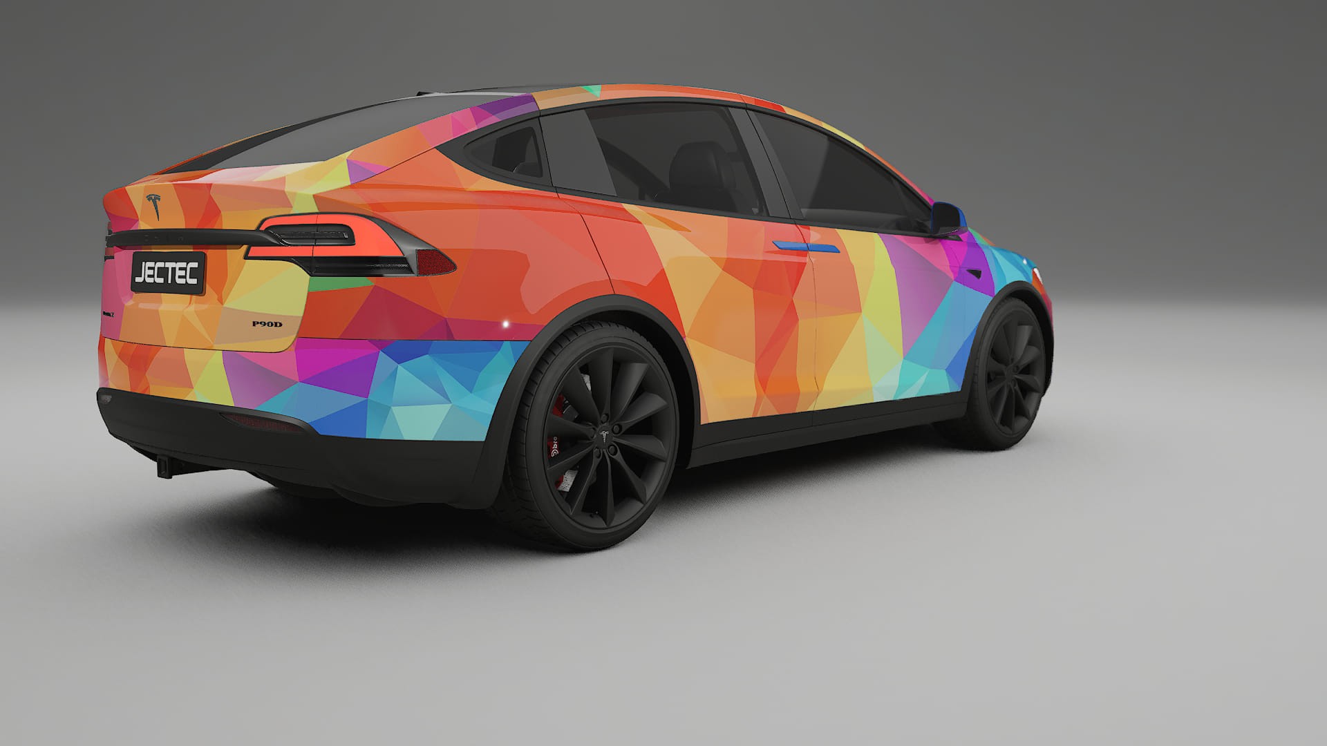 Tesla Model X VECTOR VIBE – Ontworpen Wrap PPF Kit van Printbaar Polyurethaanfolie