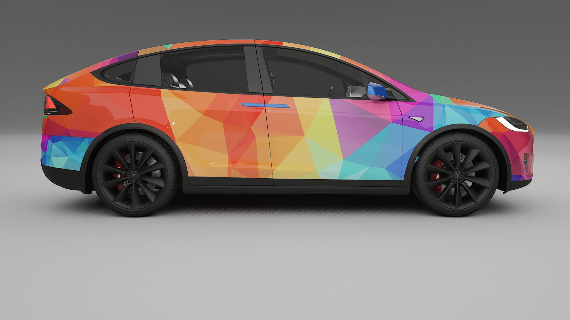Tesla Model X VECTOR VIBE – Ontworpen Wrap PPF Kit van Printbaar Polyurethaanfolie