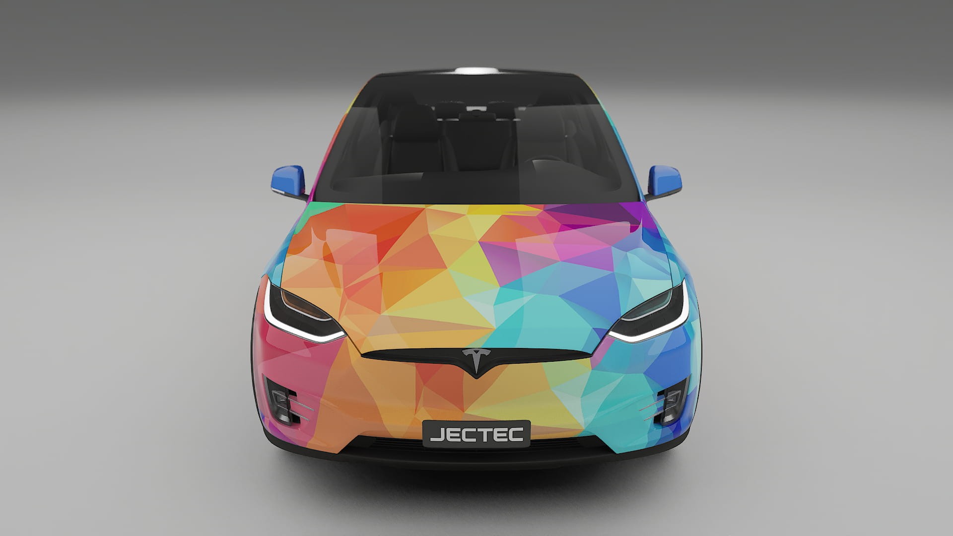 Tesla Model X VECTOR VIBE – Ontworpen Wrap PPF Kit van Printbaar Polyurethaanfolie