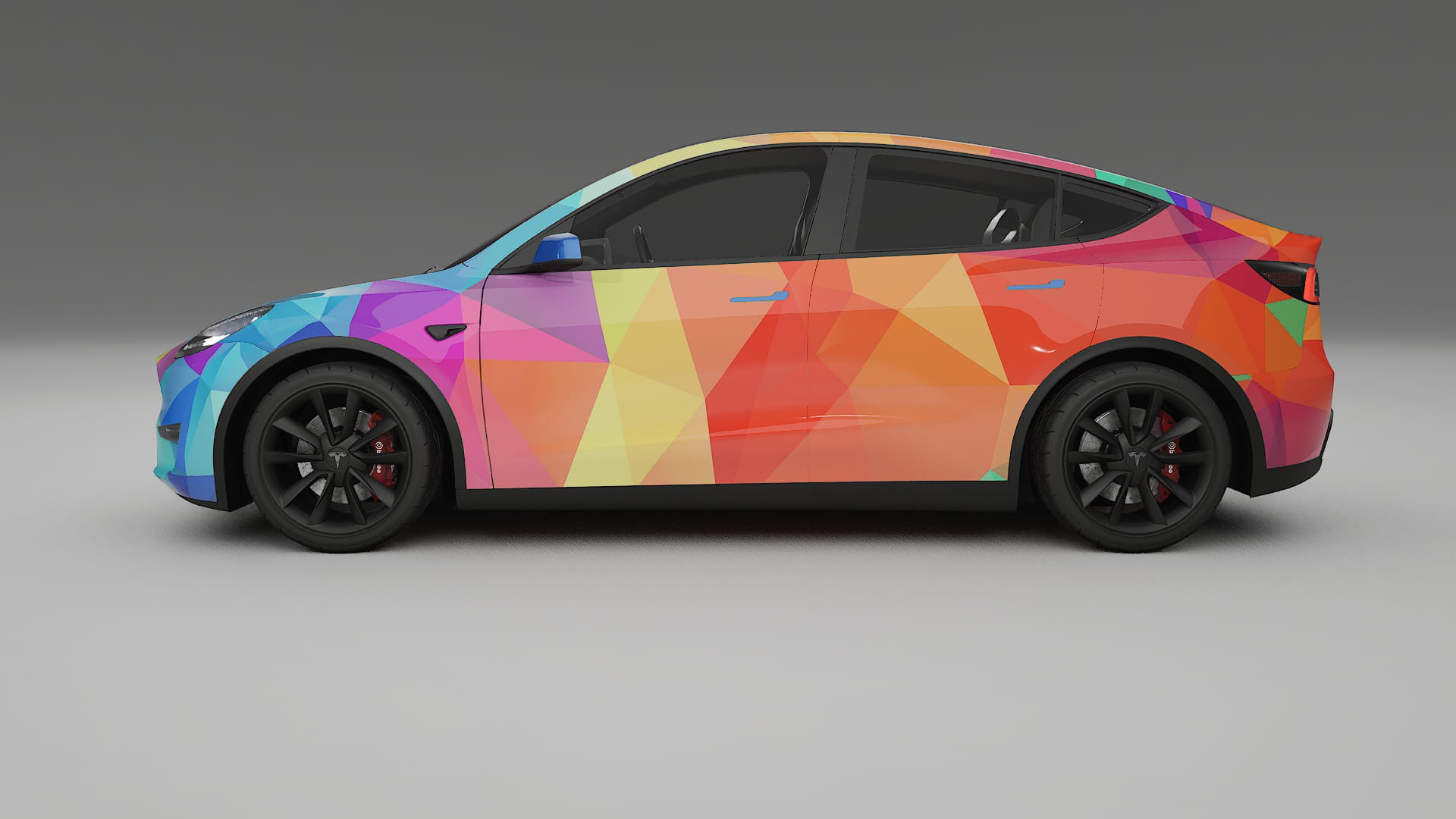 Tesla Model Y VECTOR VIBE – Ontworpen Wrap PPF Kit van Printbaar Polyurethaanfolie
