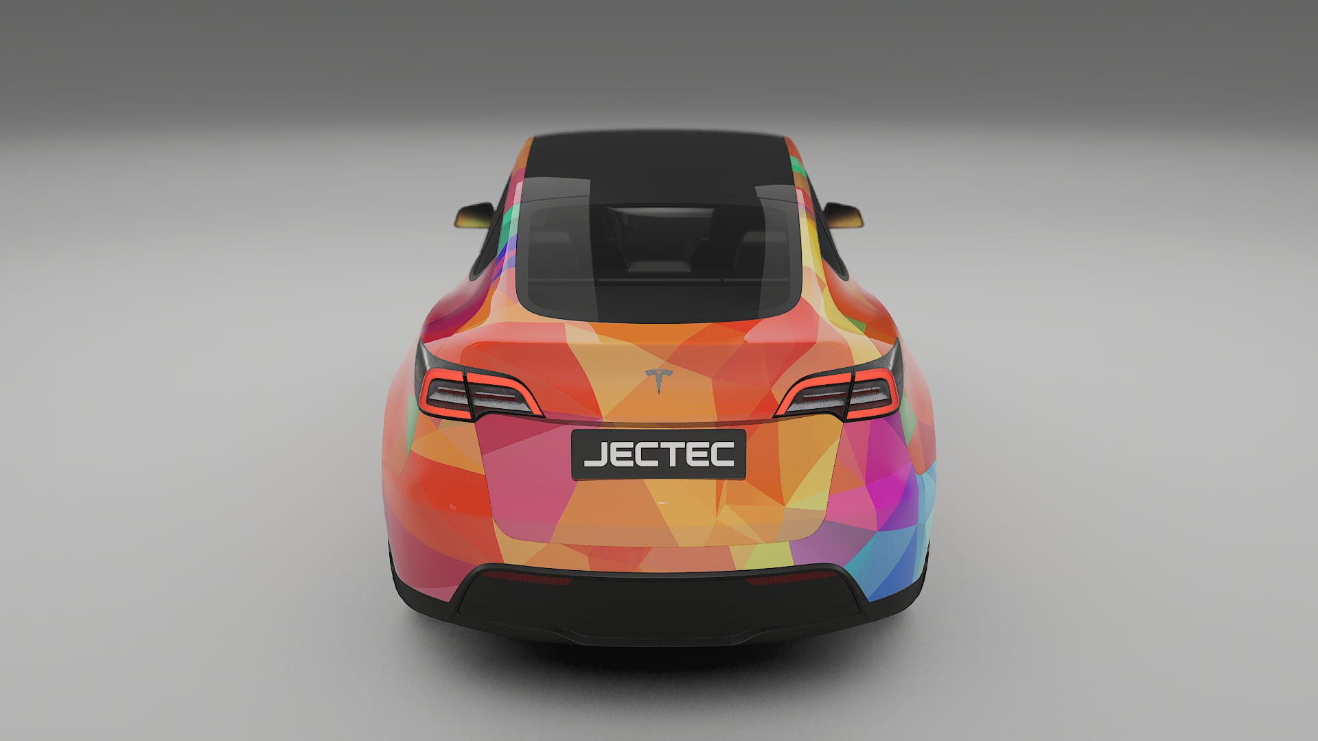 Tesla Model Y VECTOR VIBE – Ontworpen Wrap PPF Kit van Printbaar Polyurethaanfolie