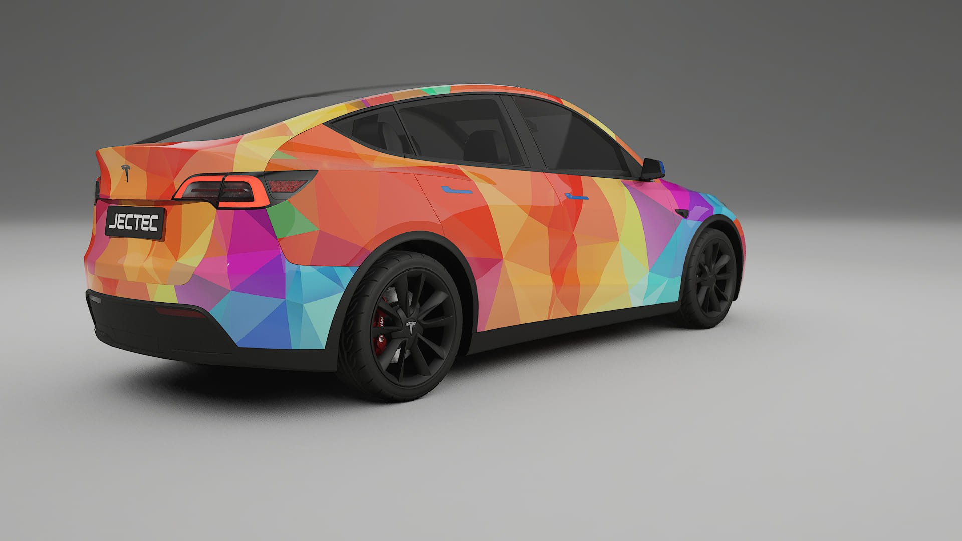 Tesla Model Y VECTOR VIBE – Ontworpen Wrap PPF Kit van Printbaar Polyurethaanfolie
