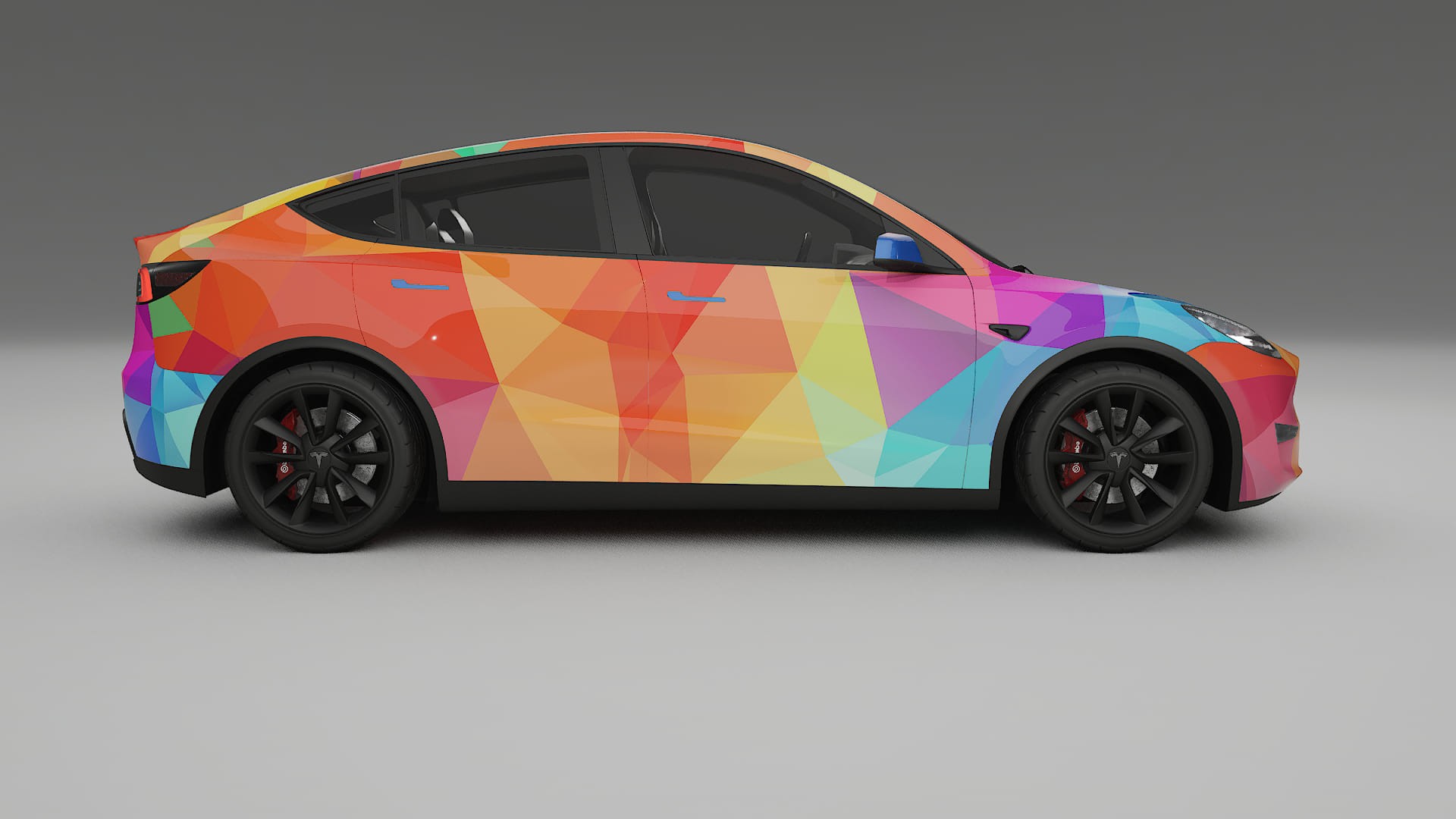 Tesla Model Y VECTOR VIBE – Ontworpen Wrap PPF Kit van Printbaar Polyurethaanfolie
