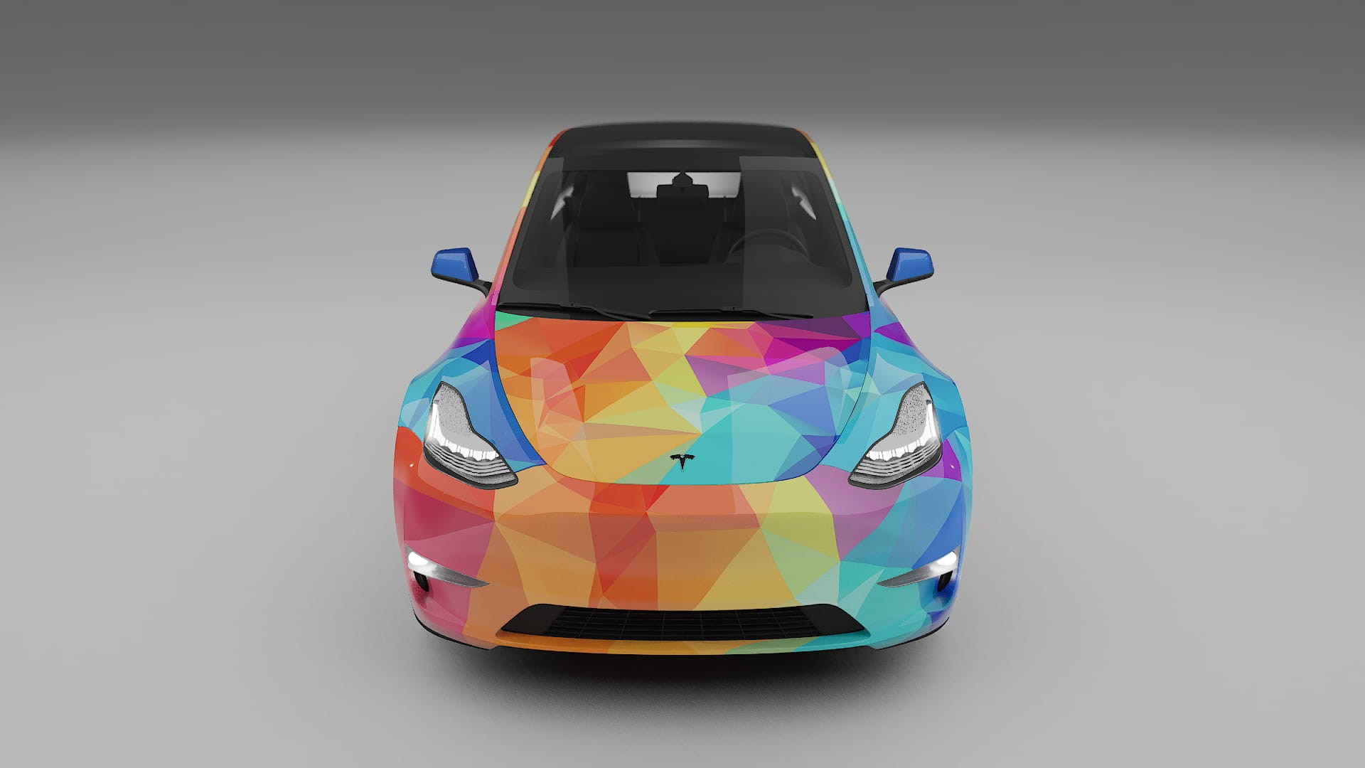 Tesla Model Y VECTOR VIBE – Ontworpen Wrap PPF Kit van Printbaar Polyurethaanfolie