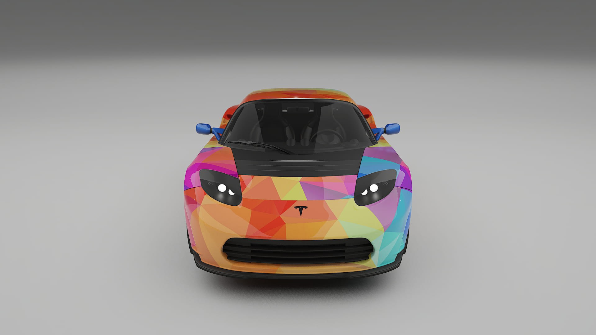 Tesla Roadster 2.5 VECTOR VIBE – Ontworpen Wrap PPF Kit van Printbaar Polyurethaanfolie