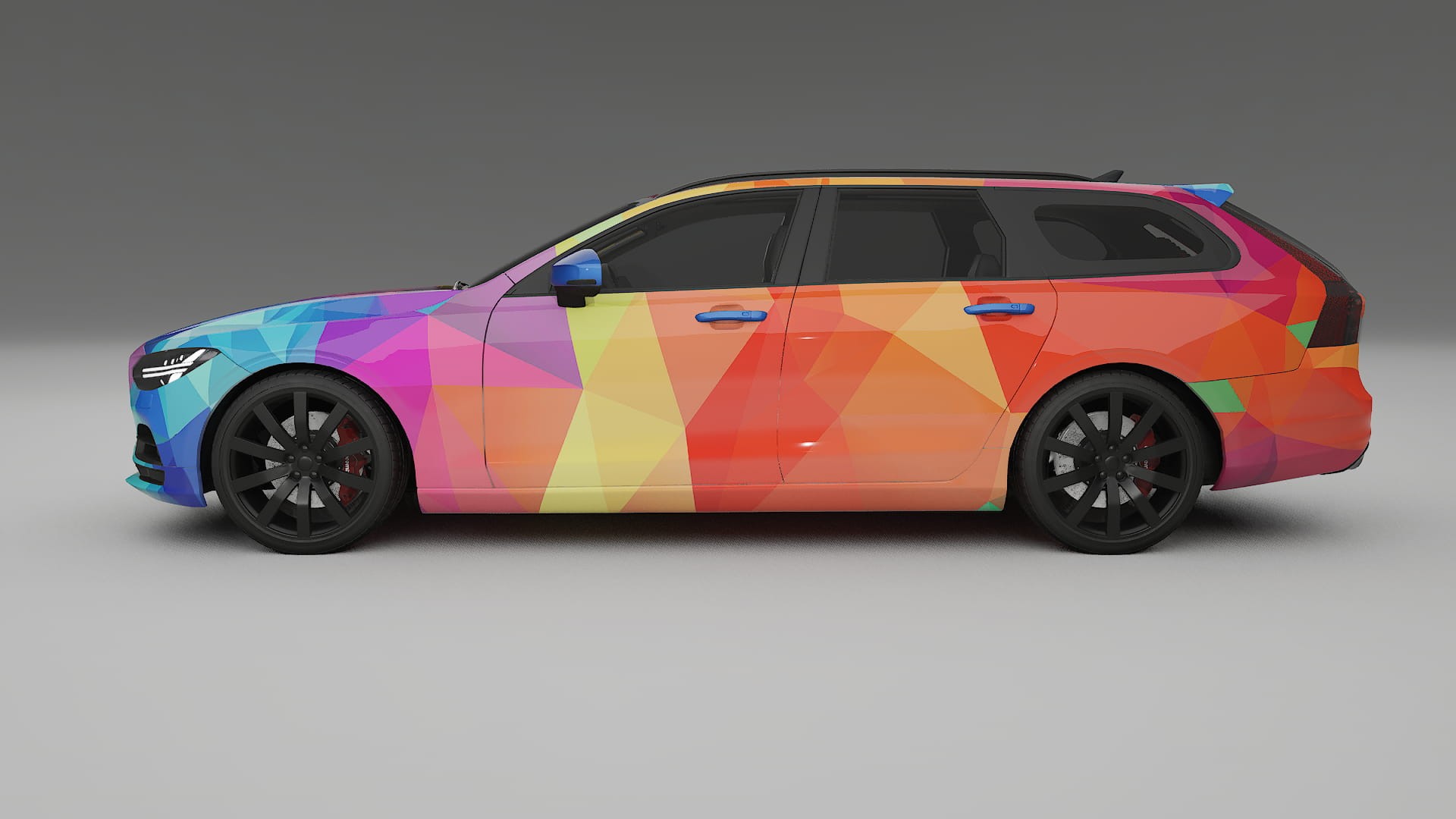 Volvo V90 P5 VECTOR VIBE – Ontworpen Wrap PPF Kit van Printbaar Polyurethaanfolie