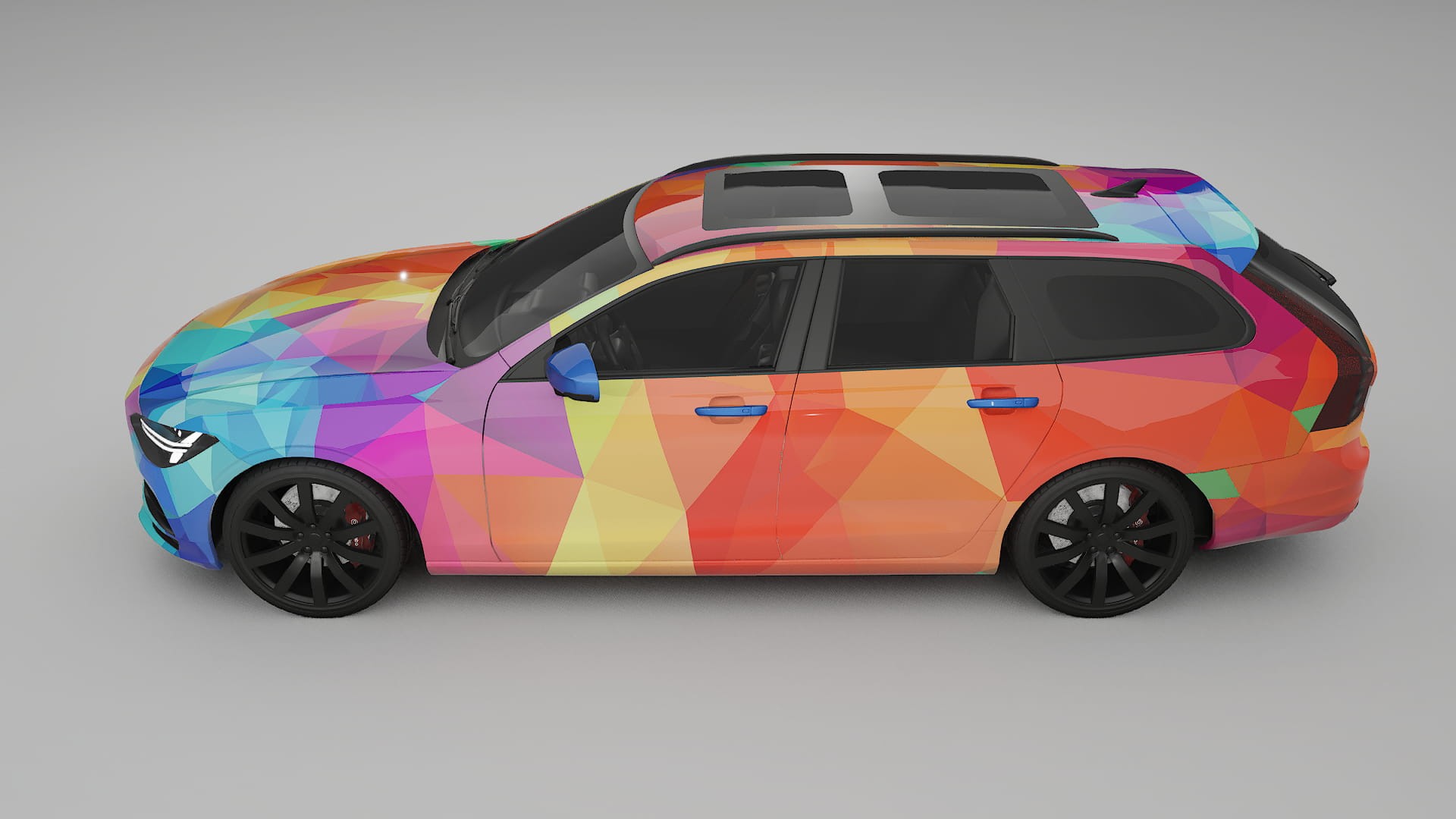 Volvo V90 P5 VECTOR VIBE – Ontworpen Wrap PPF Kit van Printbaar Polyurethaanfolie