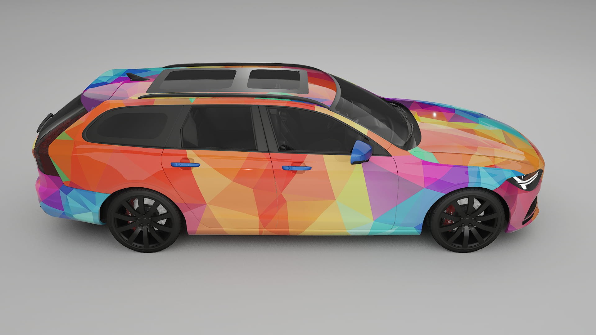 Volvo V90 P5 VECTOR VIBE – Ontworpen Wrap PPF Kit van Printbaar Polyurethaanfolie