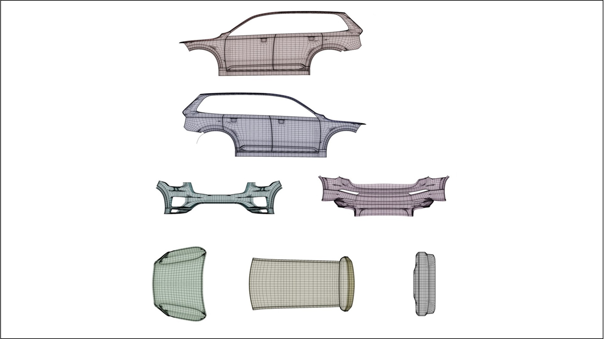 Volvo XC90 SPA VECTOR VIBE – Ontworpen Wrap PPF Kit van Printbaar Polyurethaanfolie