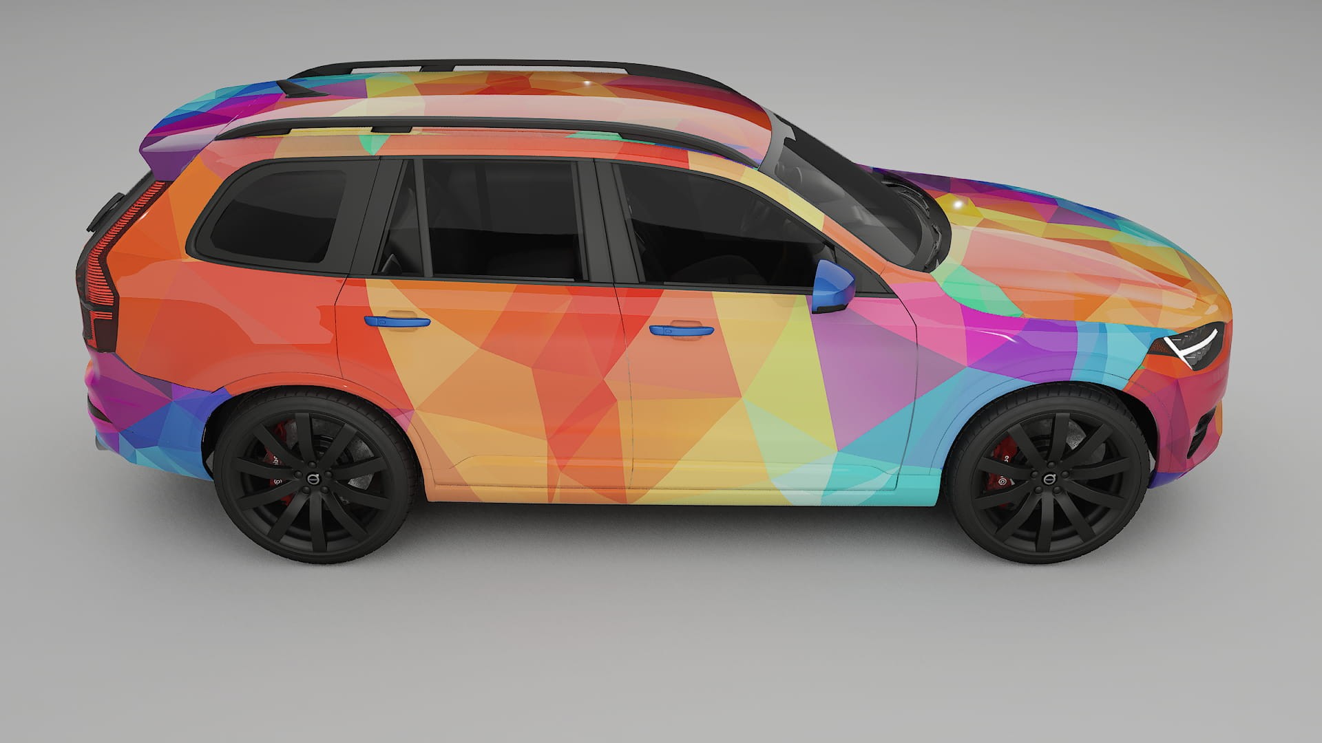 Volvo XC90 SPA VECTOR VIBE – Ontworpen Wrap PPF Kit van Printbaar Polyurethaanfolie