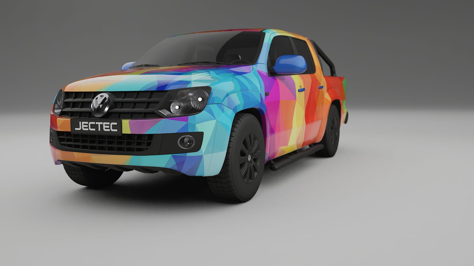 VW Amarok 2H VECTOR VIBE – Ontworpen Wrap PPF Kit van Printbaar Polyurethaanfolie