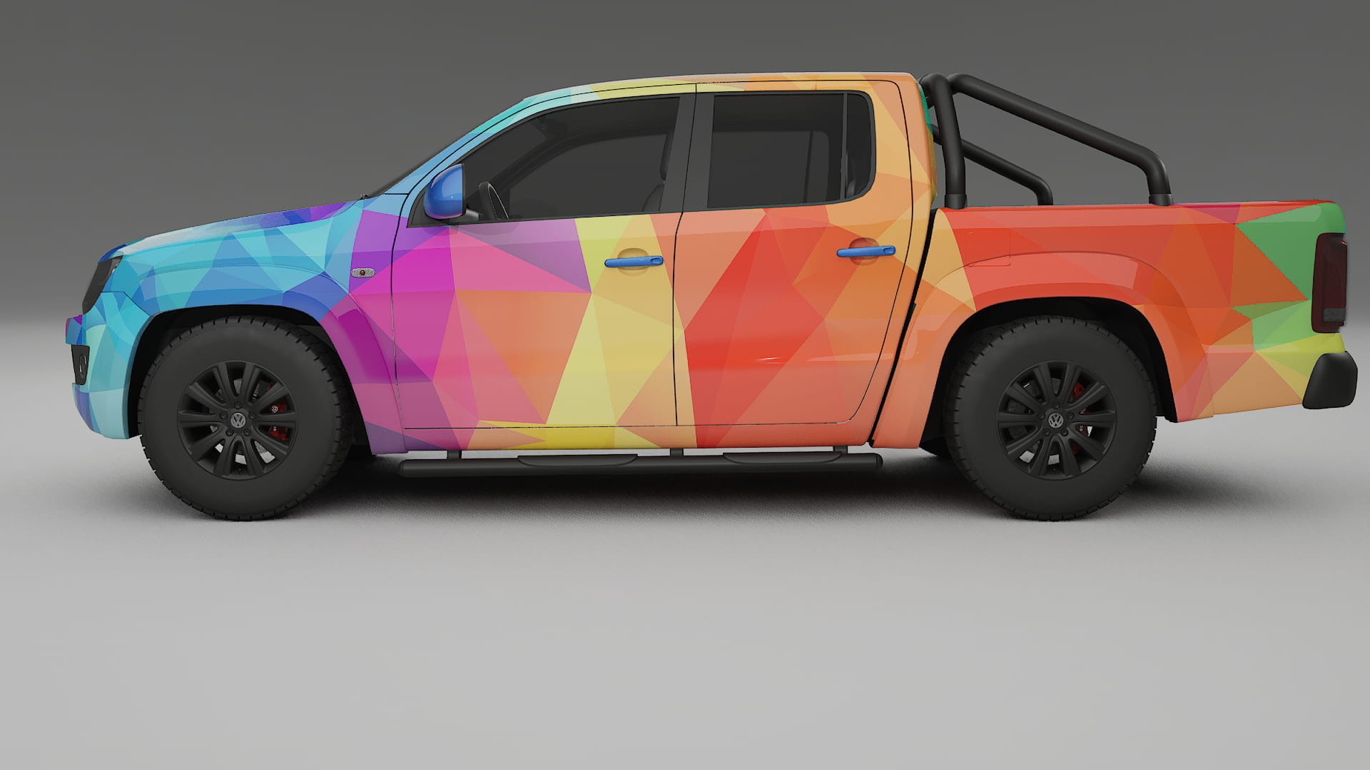 VW Amarok 2H VECTOR VIBE – Ontworpen Wrap PPF Kit van Printbaar Polyurethaanfolie