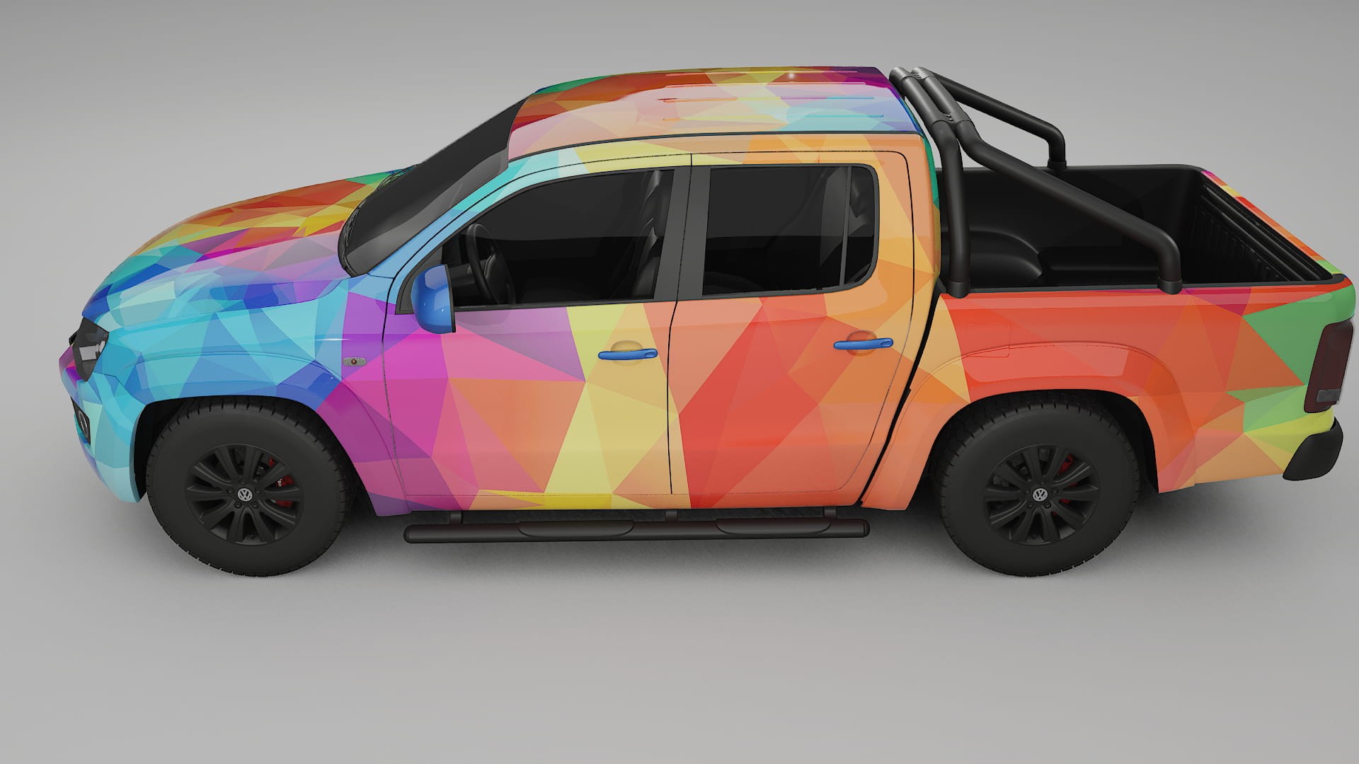 VW Amarok 2H VECTOR VIBE – Ontworpen Wrap PPF Kit van Printbaar Polyurethaanfolie