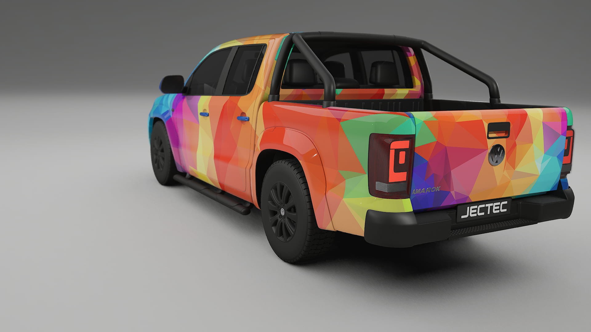 VW Amarok 2H VECTOR VIBE – Ontworpen Wrap PPF Kit van Printbaar Polyurethaanfolie