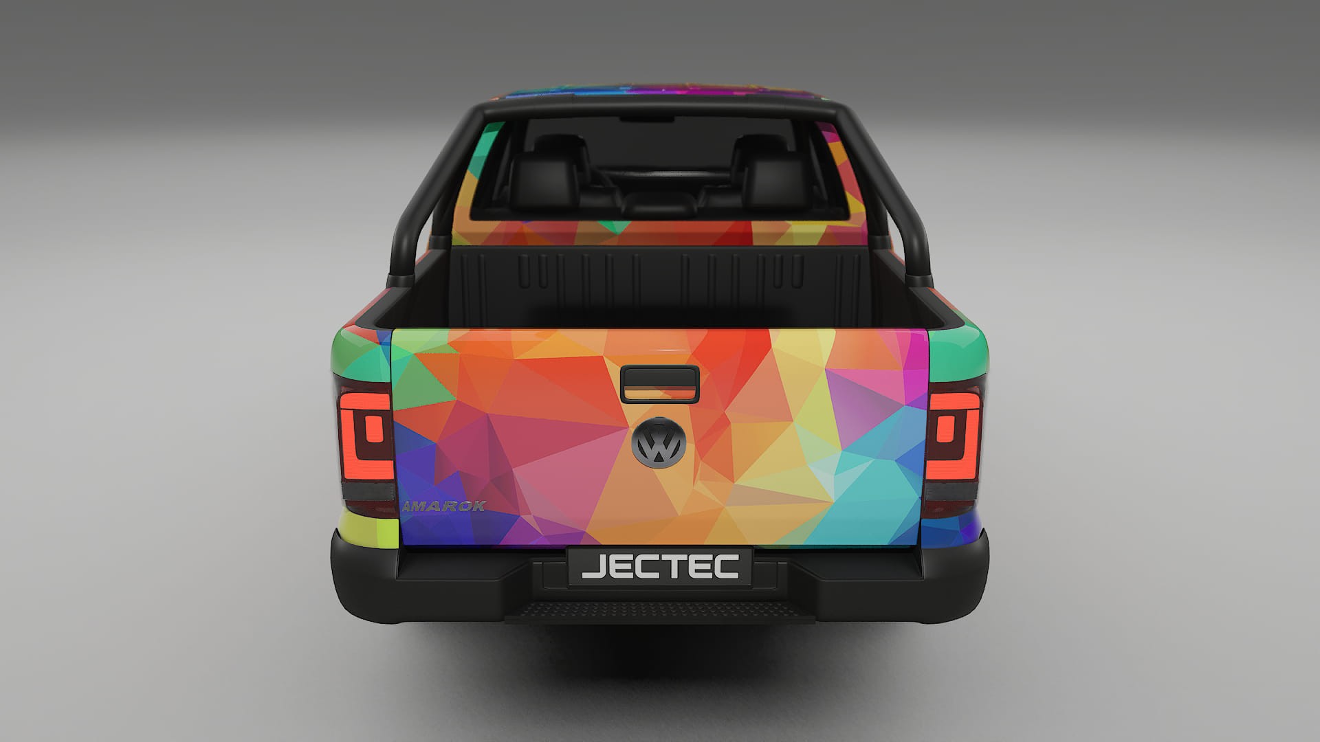 VW Amarok 2H VECTOR VIBE – Ontworpen Wrap PPF Kit van Printbaar Polyurethaanfolie