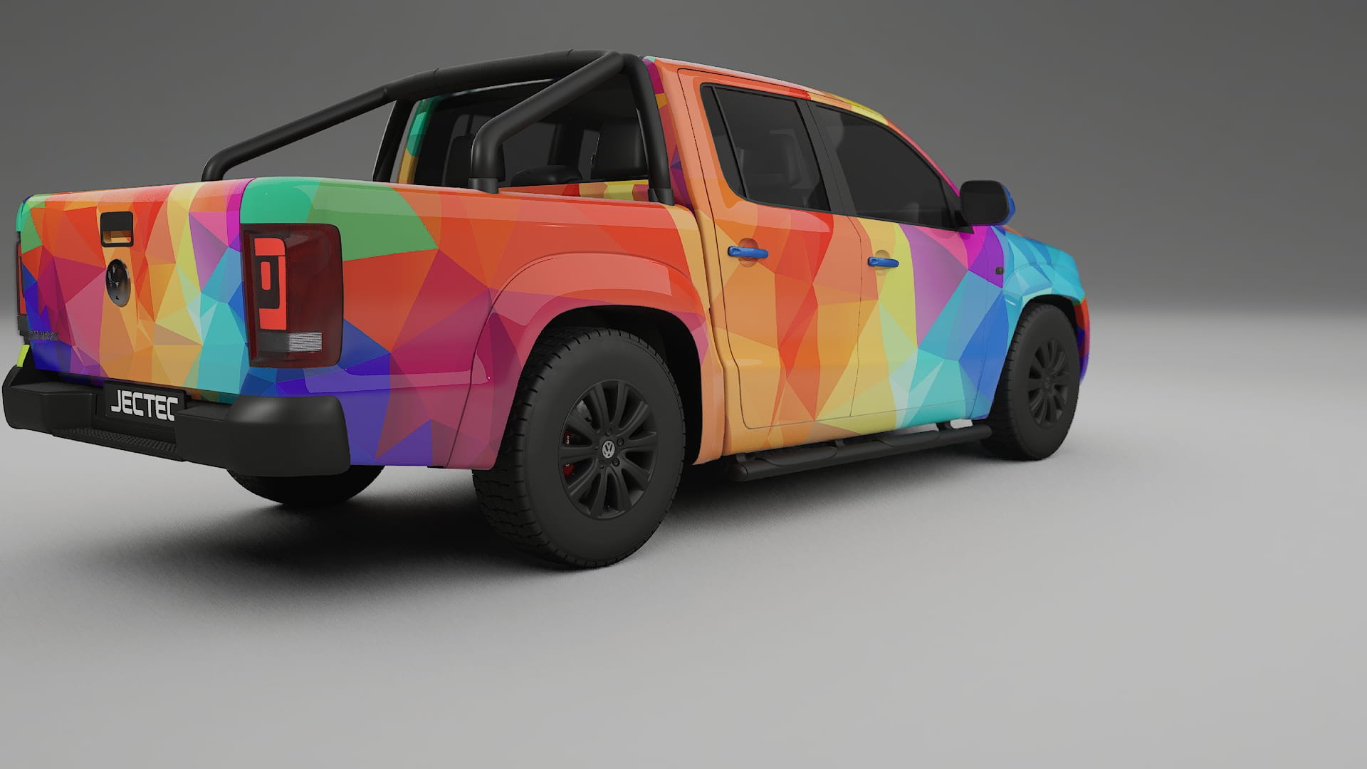 VW Amarok 2H VECTOR VIBE – Ontworpen Wrap PPF Kit van Printbaar Polyurethaanfolie
