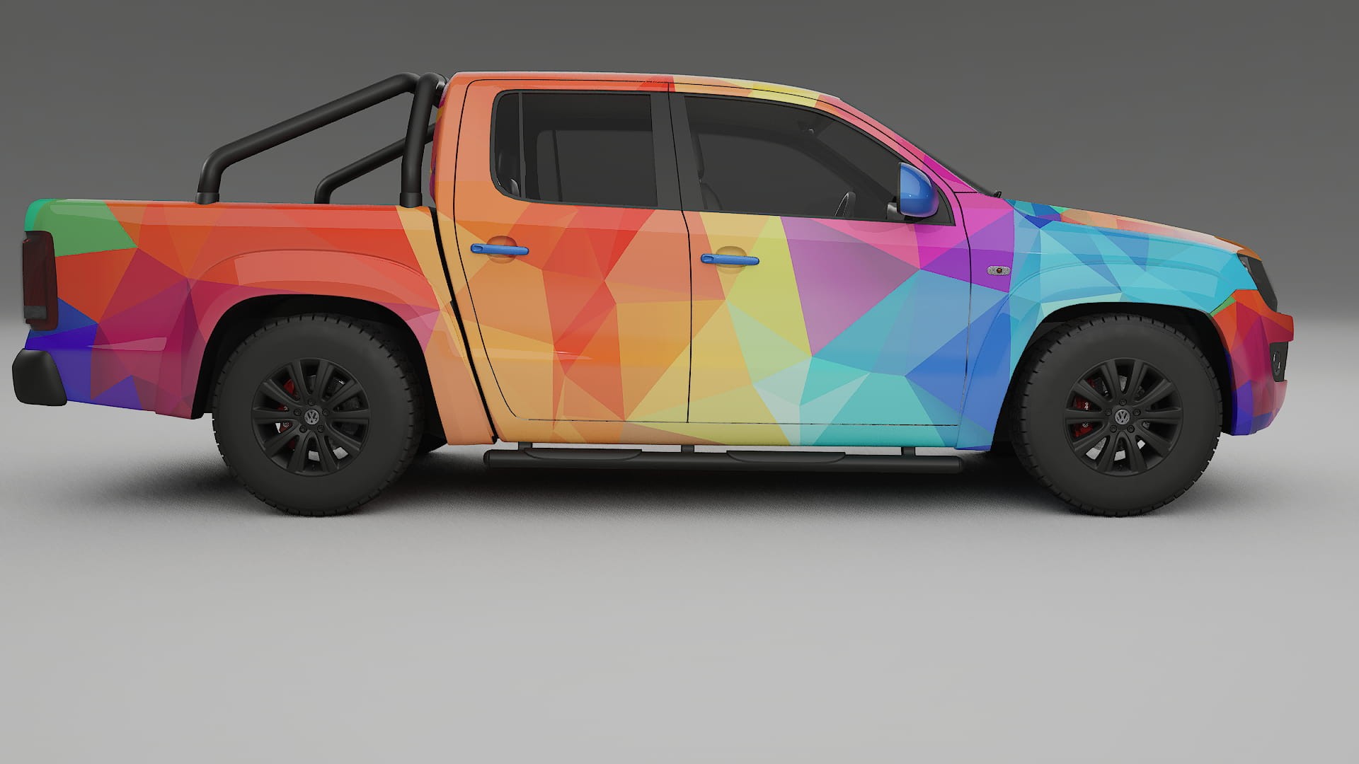 VW Amarok 2H VECTOR VIBE – Ontworpen Wrap PPF Kit van Printbaar Polyurethaanfolie