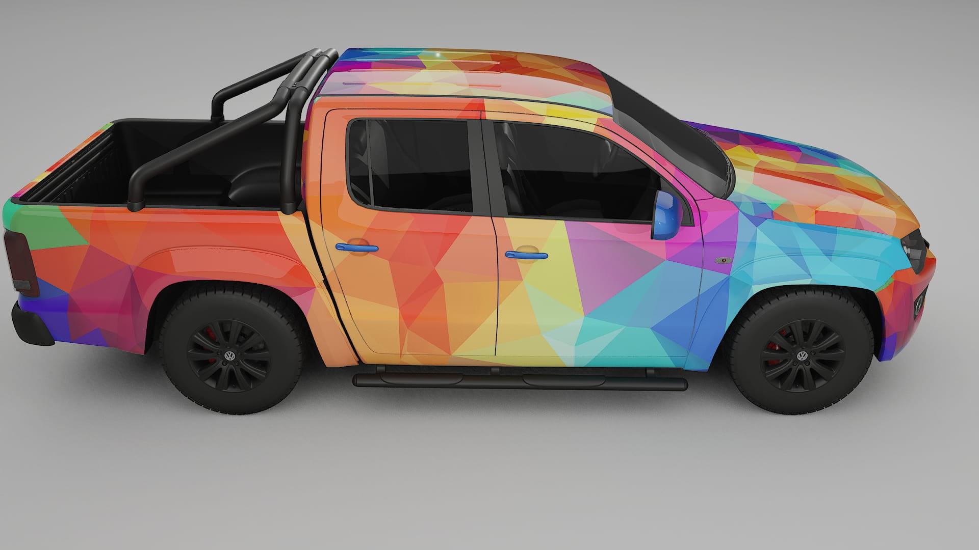 VW Amarok 2H VECTOR VIBE – Ontworpen Wrap PPF Kit van Printbaar Polyurethaanfolie