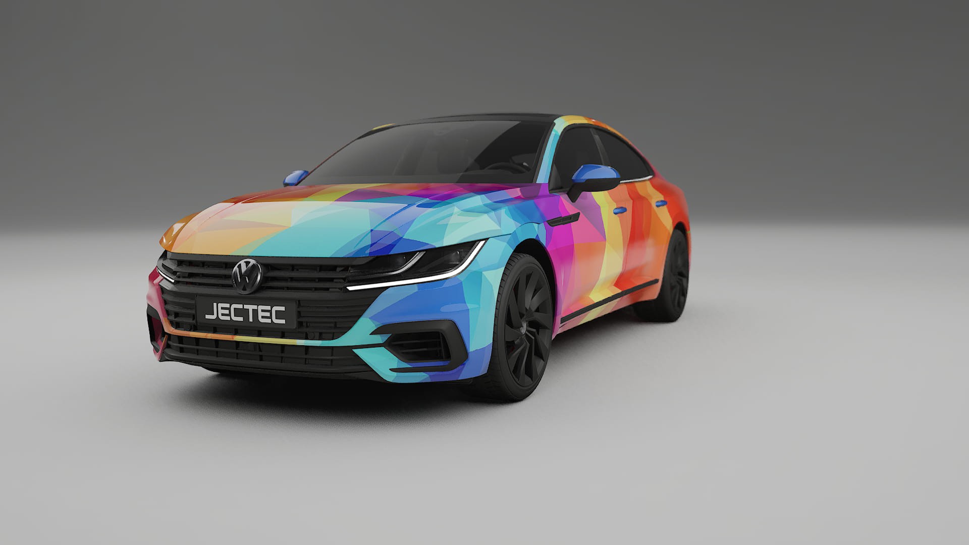 VW Arteon R 3H prefacelift pre-LCI VECTOR VIBE – Ontworpen Wrap PPF Kit van Printbaar Polyurethaanfolie