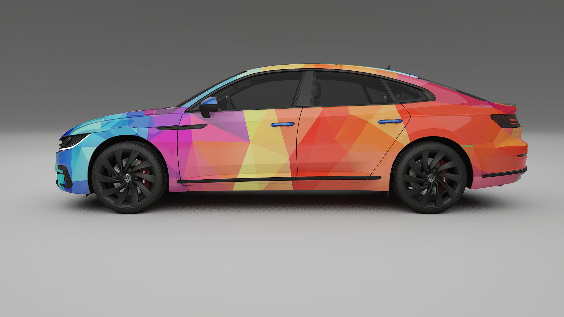 VW Arteon R 3H prefacelift pre-LCI VECTOR VIBE – Ontworpen Wrap PPF Kit van Printbaar Polyurethaanfolie