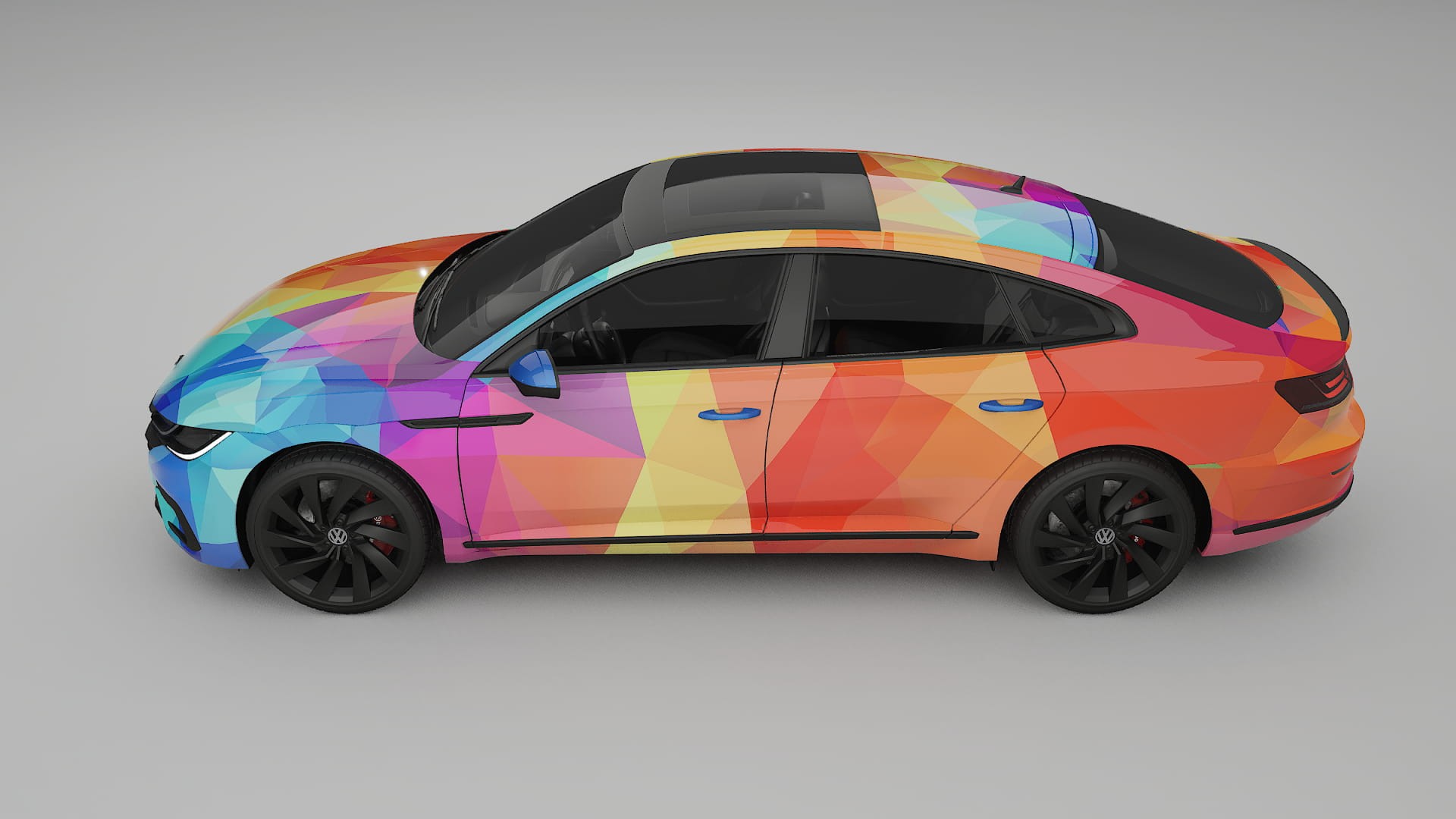VW Arteon R 3H prefacelift pre-LCI VECTOR VIBE – Ontworpen Wrap PPF Kit van Printbaar Polyurethaanfolie