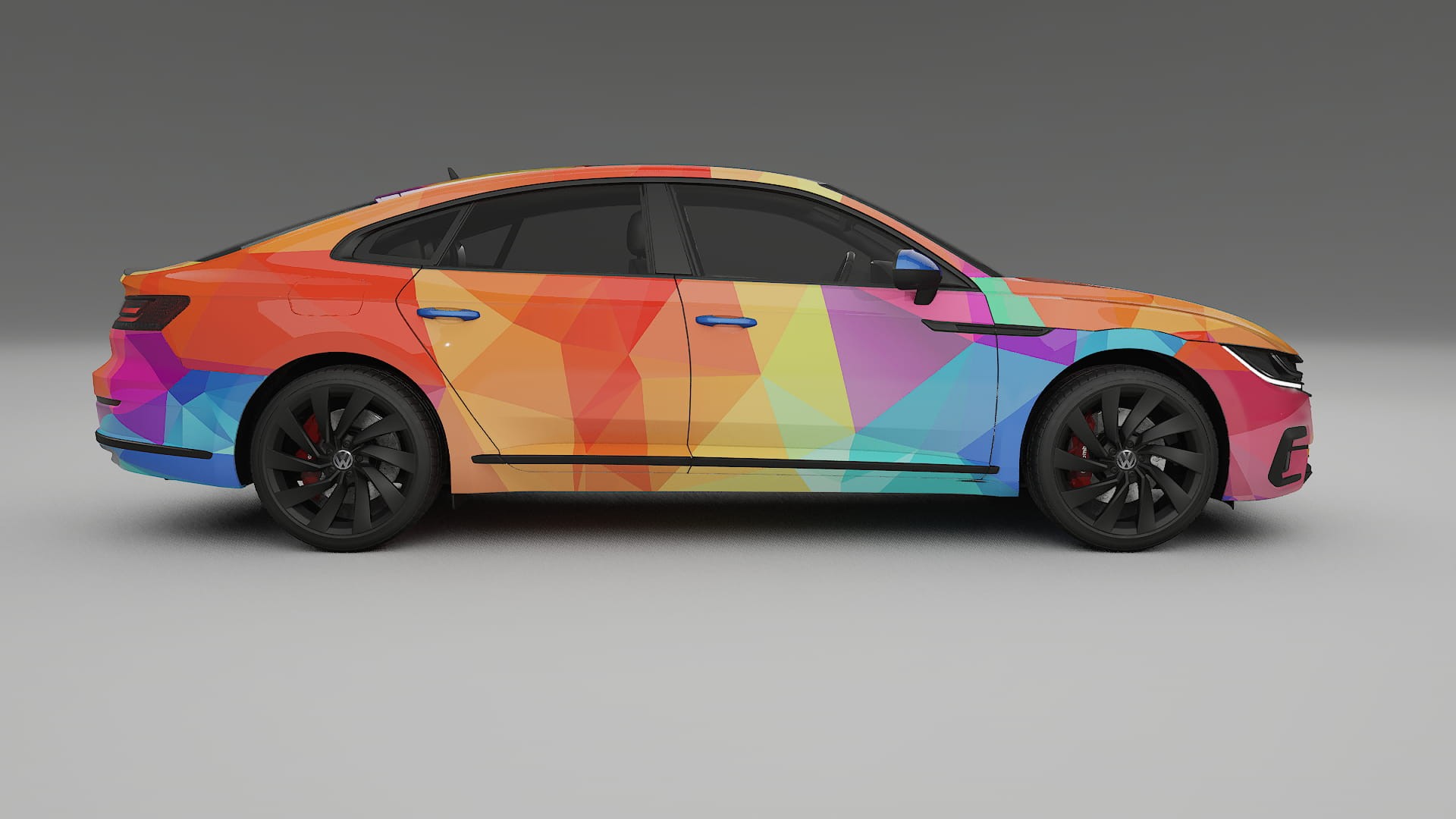 VW Arteon R 3H prefacelift pre-LCI VECTOR VIBE – Ontworpen Wrap PPF Kit van Printbaar Polyurethaanfolie