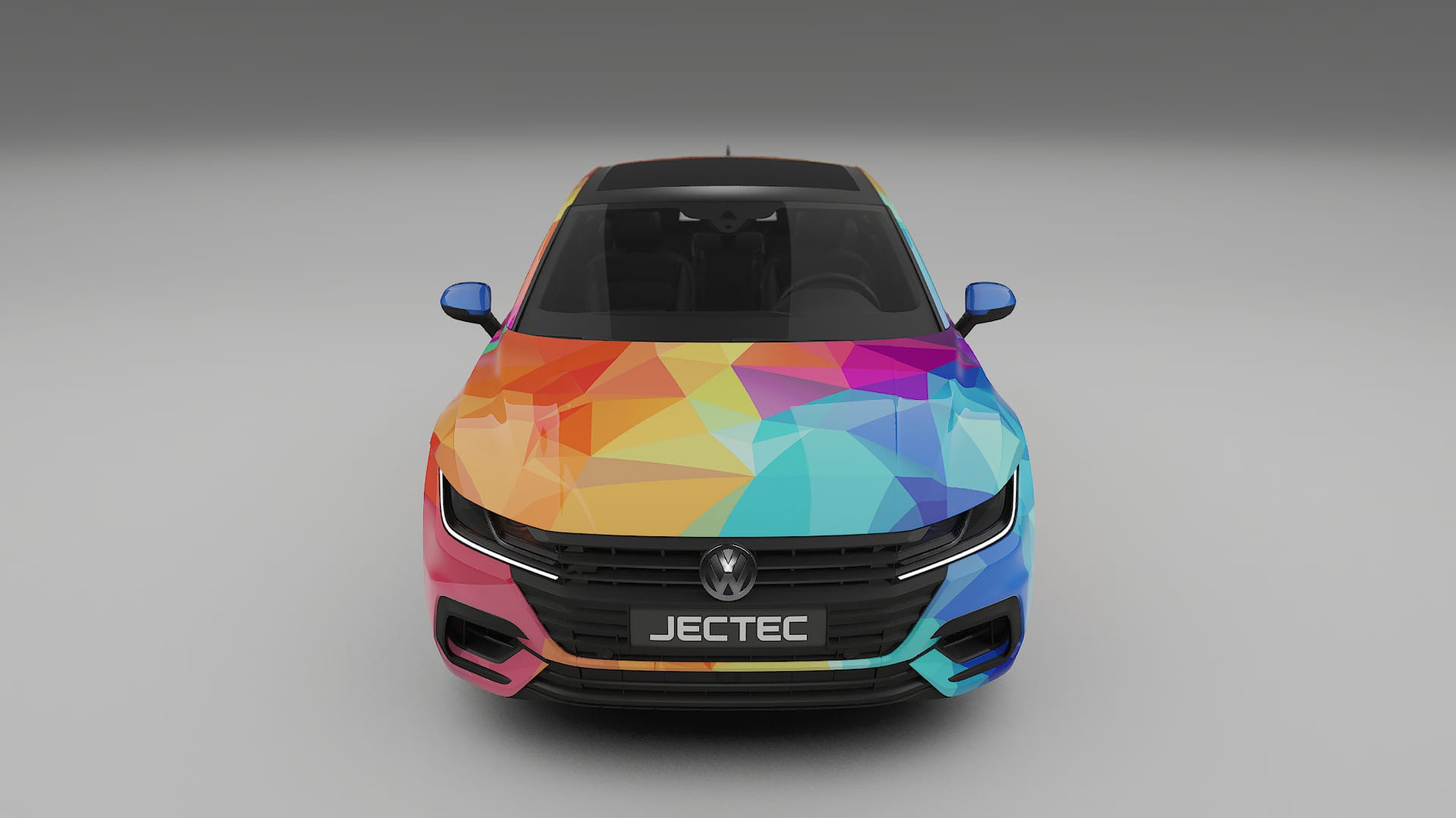 VW Arteon R 3H prefacelift pre-LCI VECTOR VIBE – Ontworpen Wrap PPF Kit van Printbaar Polyurethaanfolie