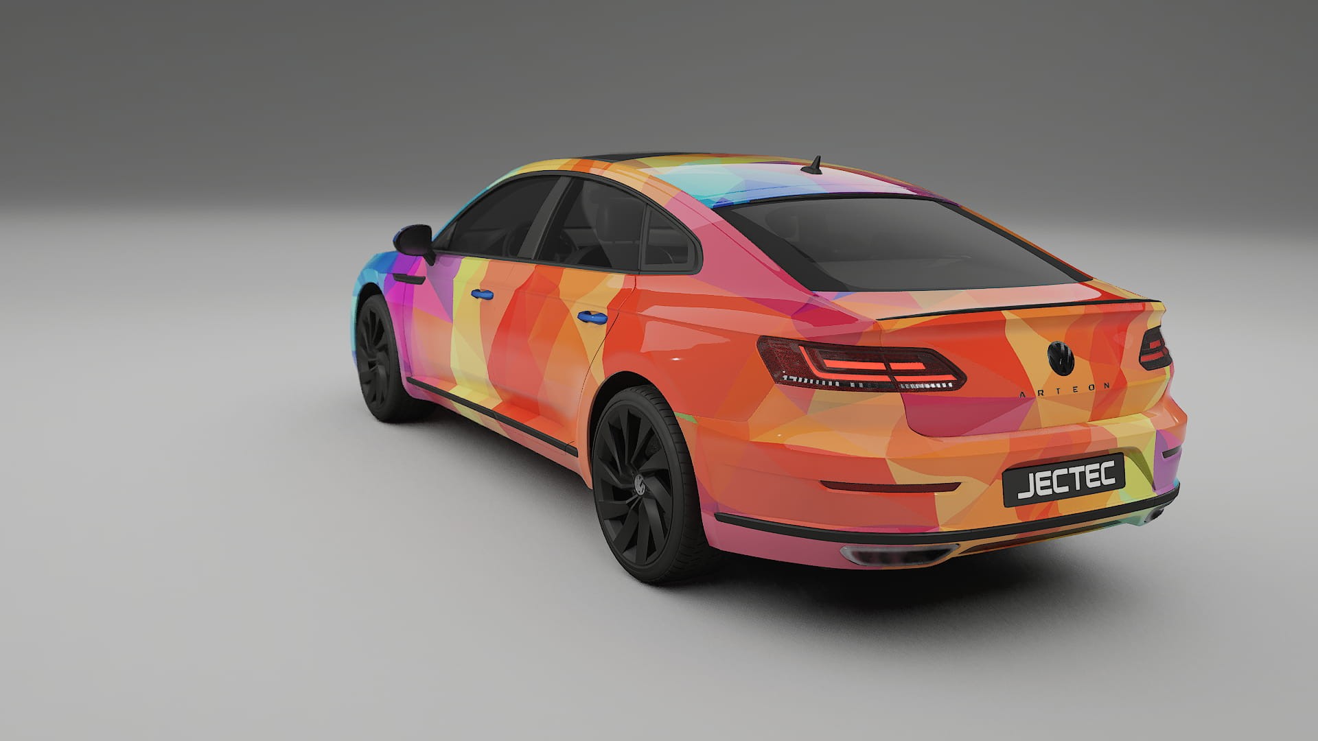 VW Arteon R 3H prefacelift pre-LCI VECTOR VIBE – Ontworpen Wrap PPF Kit van Printbaar Polyurethaanfolie