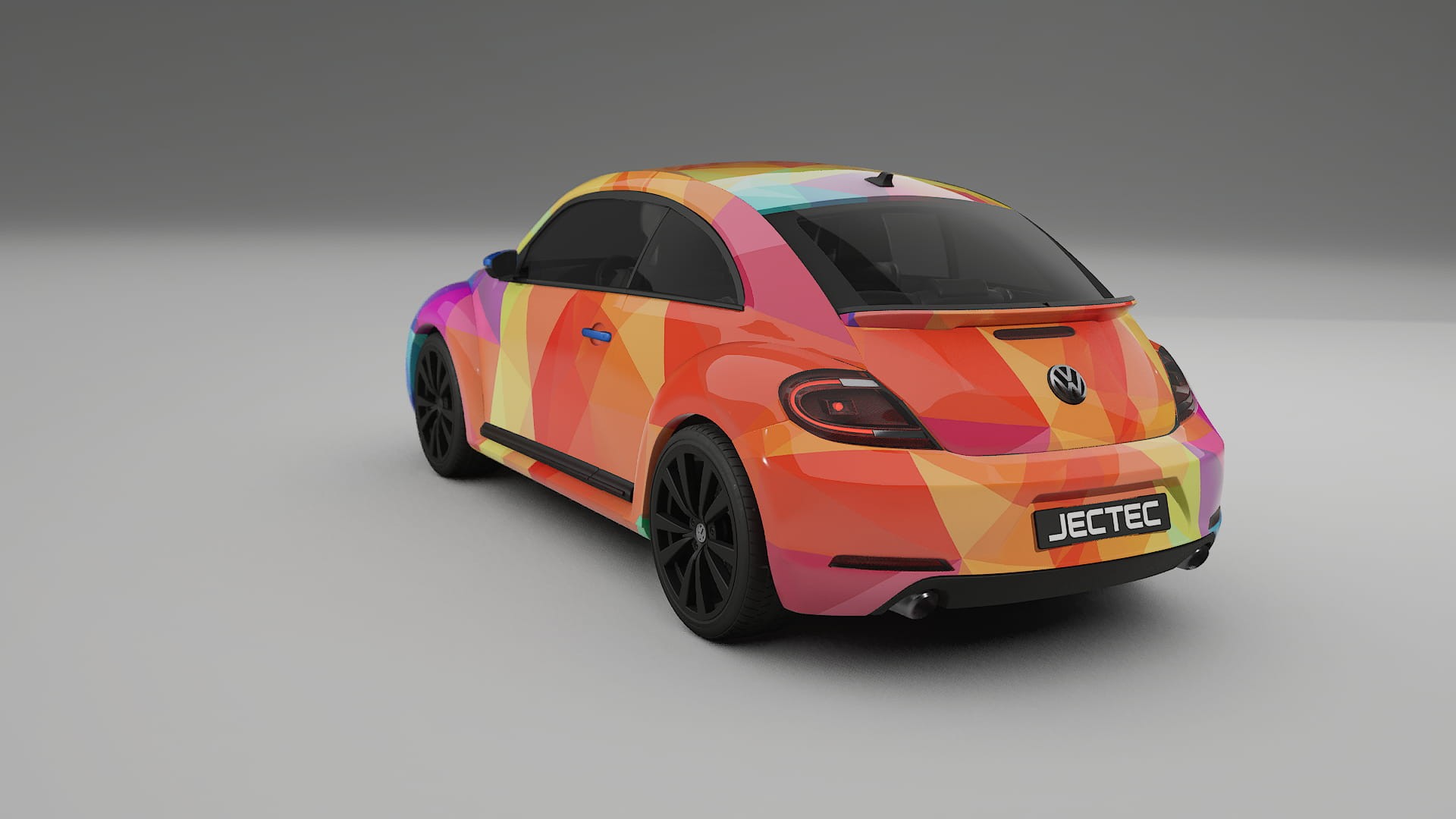 VW Beetle A5 prefacelift pre-LCI VECTOR VIBE – Ontworpen Wrap PPF Kit van Printbaar Polyurethaanfolie